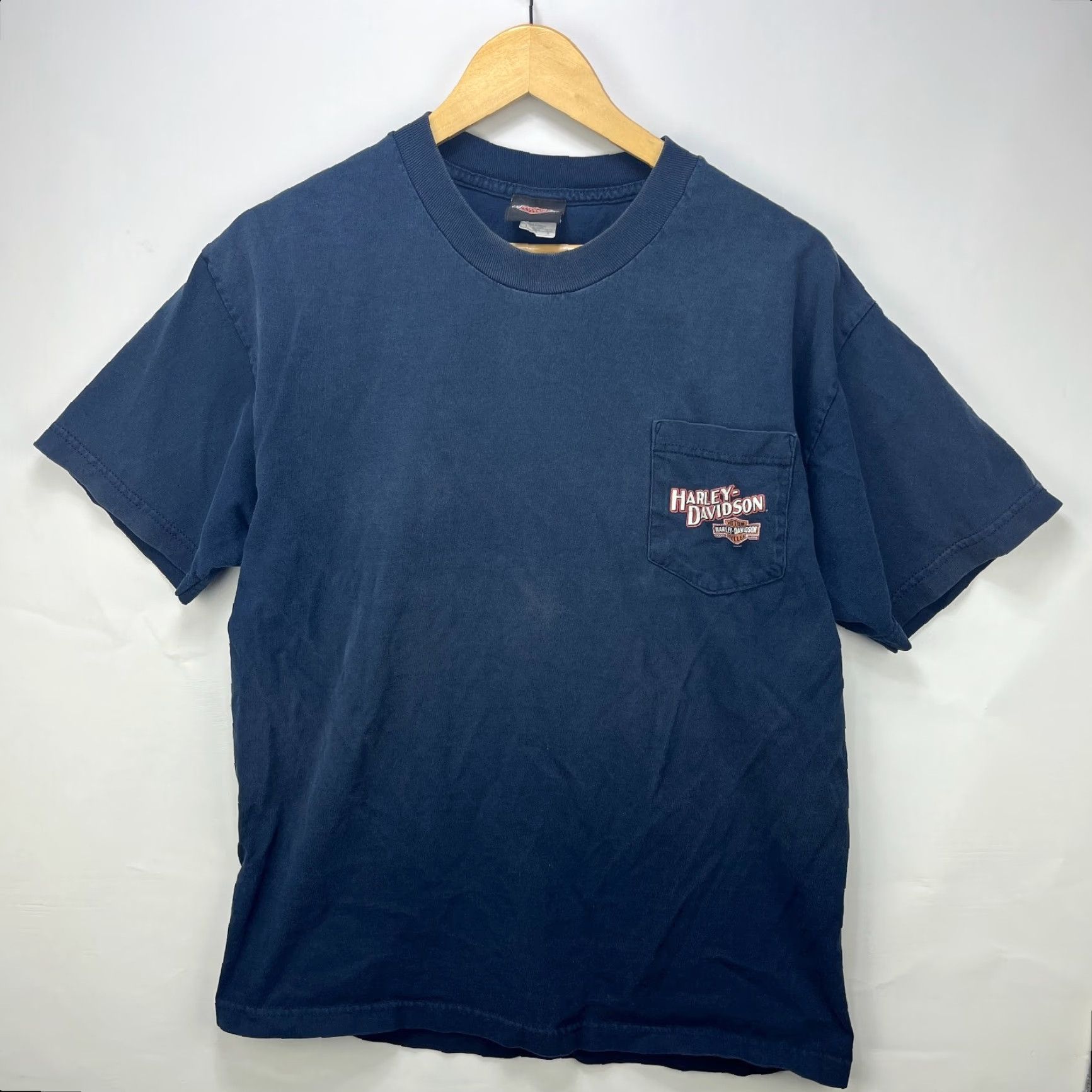 Harley Davidson VINTAGE Harley-Davidson T-Shirt Black L Mens Shirt 90s Akron Ohio Vintage Size US L / EU 52-54 / 3 - 4 Thumbnail