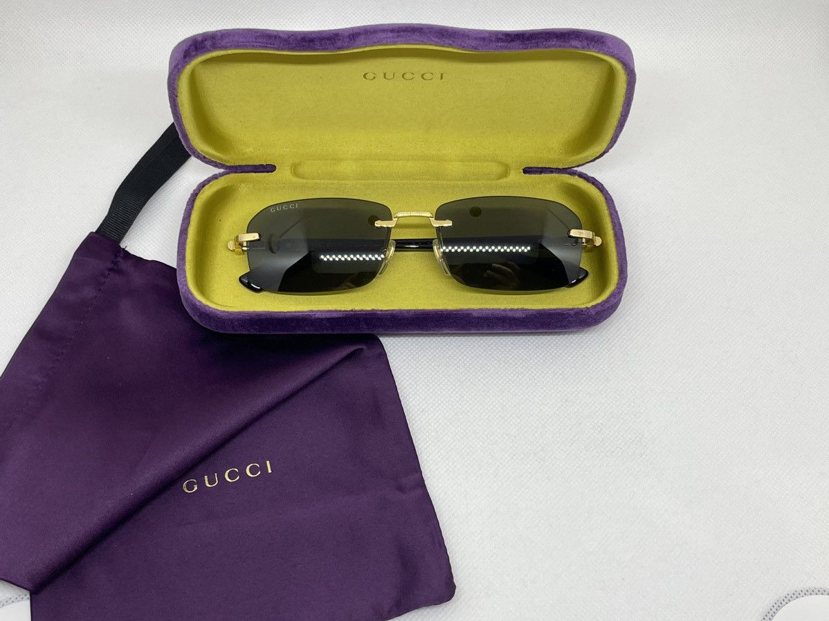 Vintage Gucci sunglasses GG1221S 001 56 Made in Japan New Collection Size ONE SIZE - 7 Thumbnail