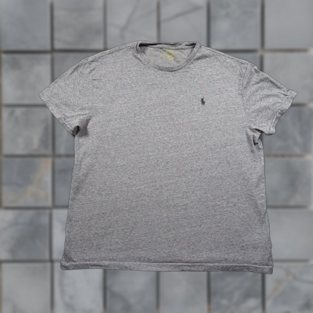 Polo Ralph Lauren Polo Ralph Lauren Shirt Mens Large Gray Crewneck Short Sleeve Classic Fit Pony Size US L / EU 52-54 / 3 - 1 Thumbnail