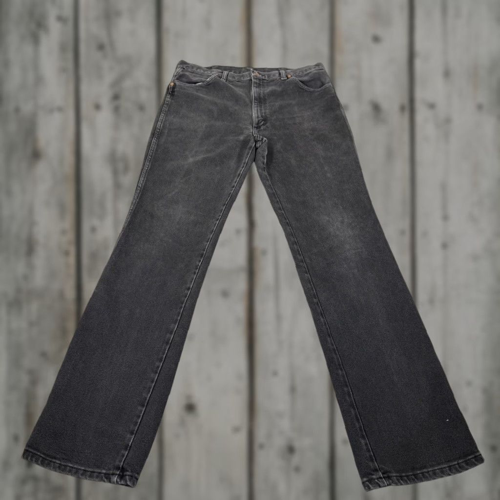 Wrangler Wrangler Jeans Mens 36x34 Black 938 Slim Fit Denim Pants Stretch Western Cowboy Size US 36 / EU 52 - 1 Thumbnail