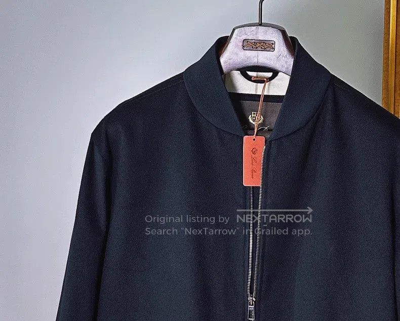Loro Piana Loro Piana Cashmere Ivy Bomber pilot jacket Size US XL / EU 56 / 4 - 5 Thumbnail
