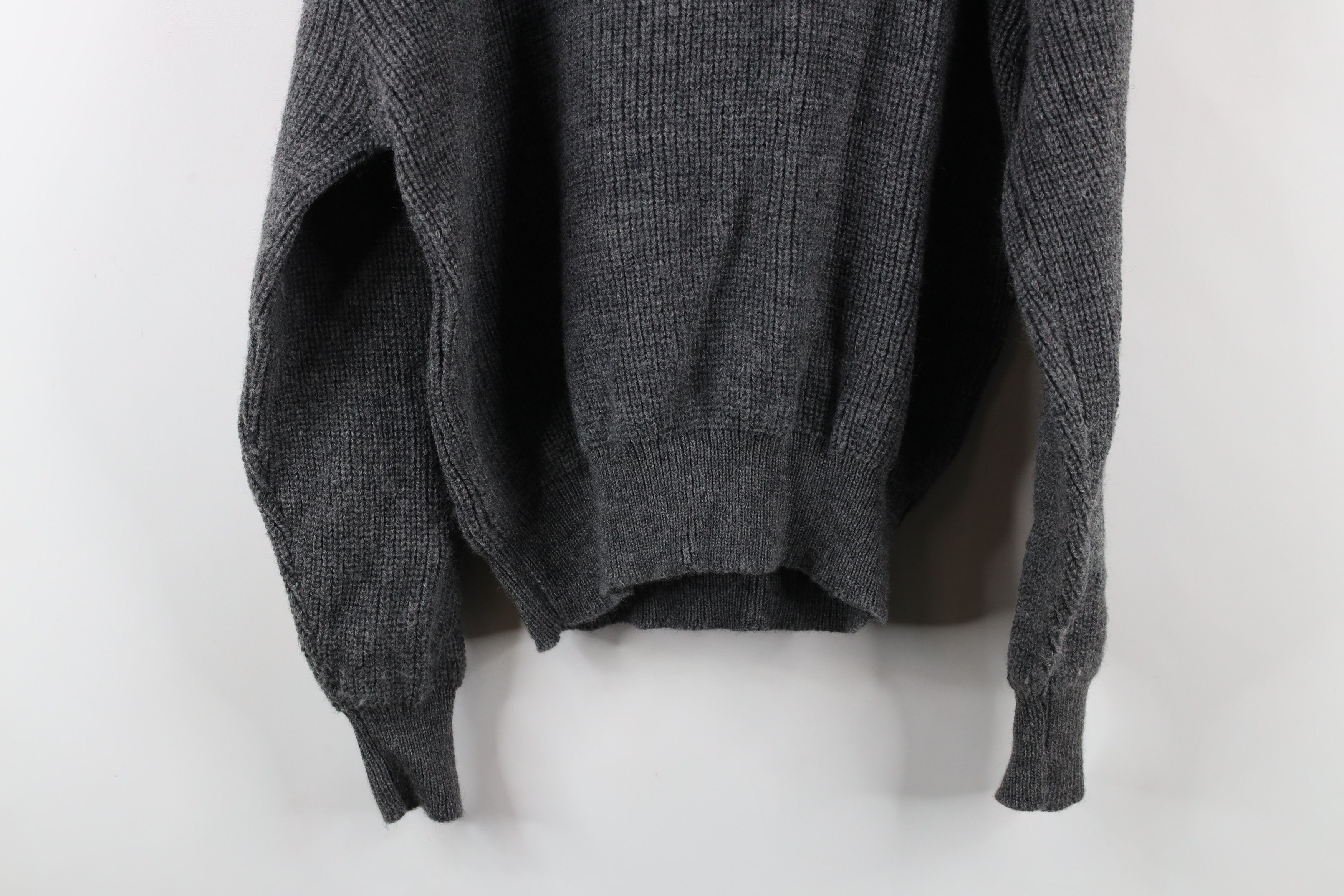 Vintage Vintage 90s Streetwear Chunky Ribbed Knit Sweater USA Gray Size XL / US 12-14 / IT 48-50 - 8 Thumbnail