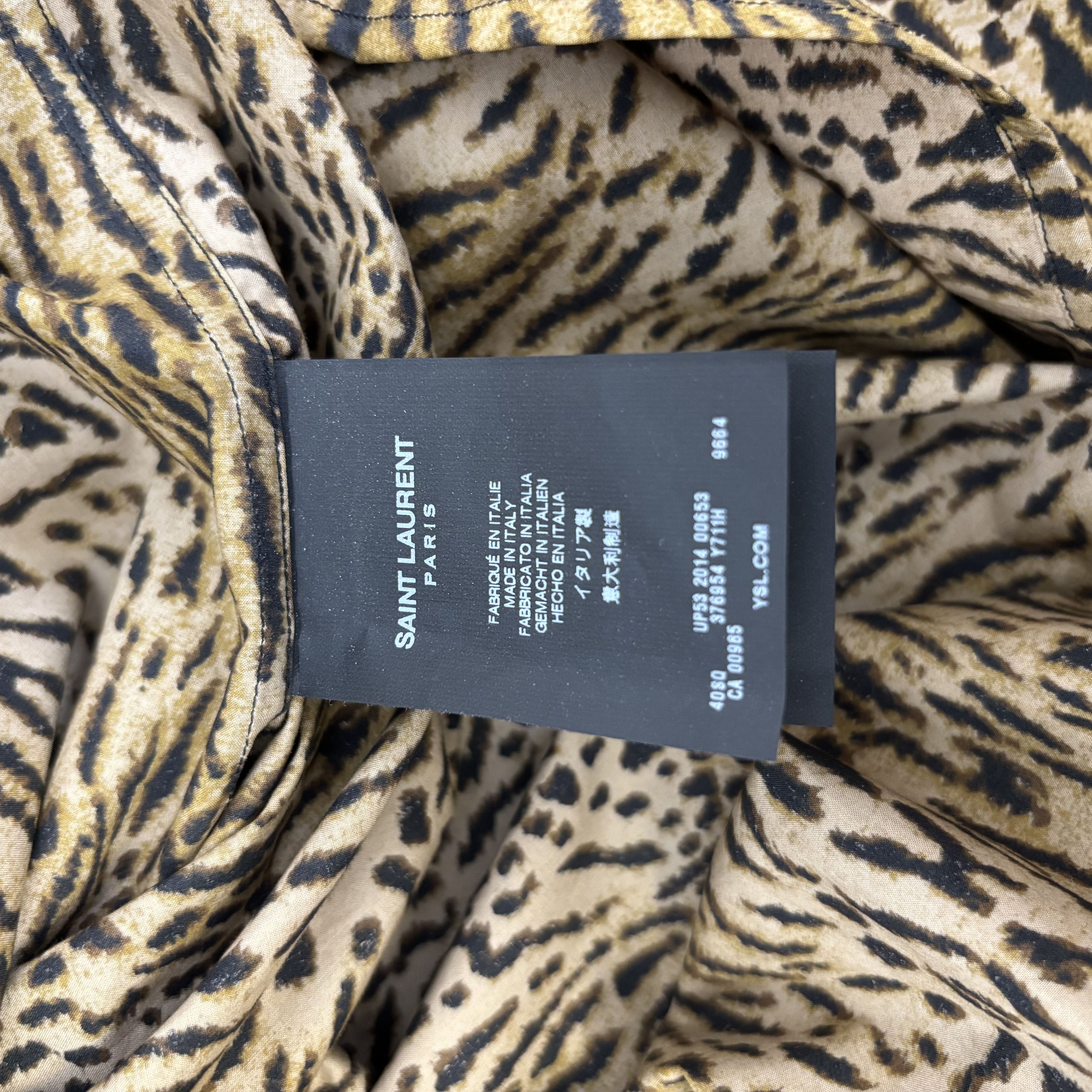Saint Laurent Paris Saint Laurent Tiger Shirt Size US XL / EU 56 / 4 - 4 Thumbnail