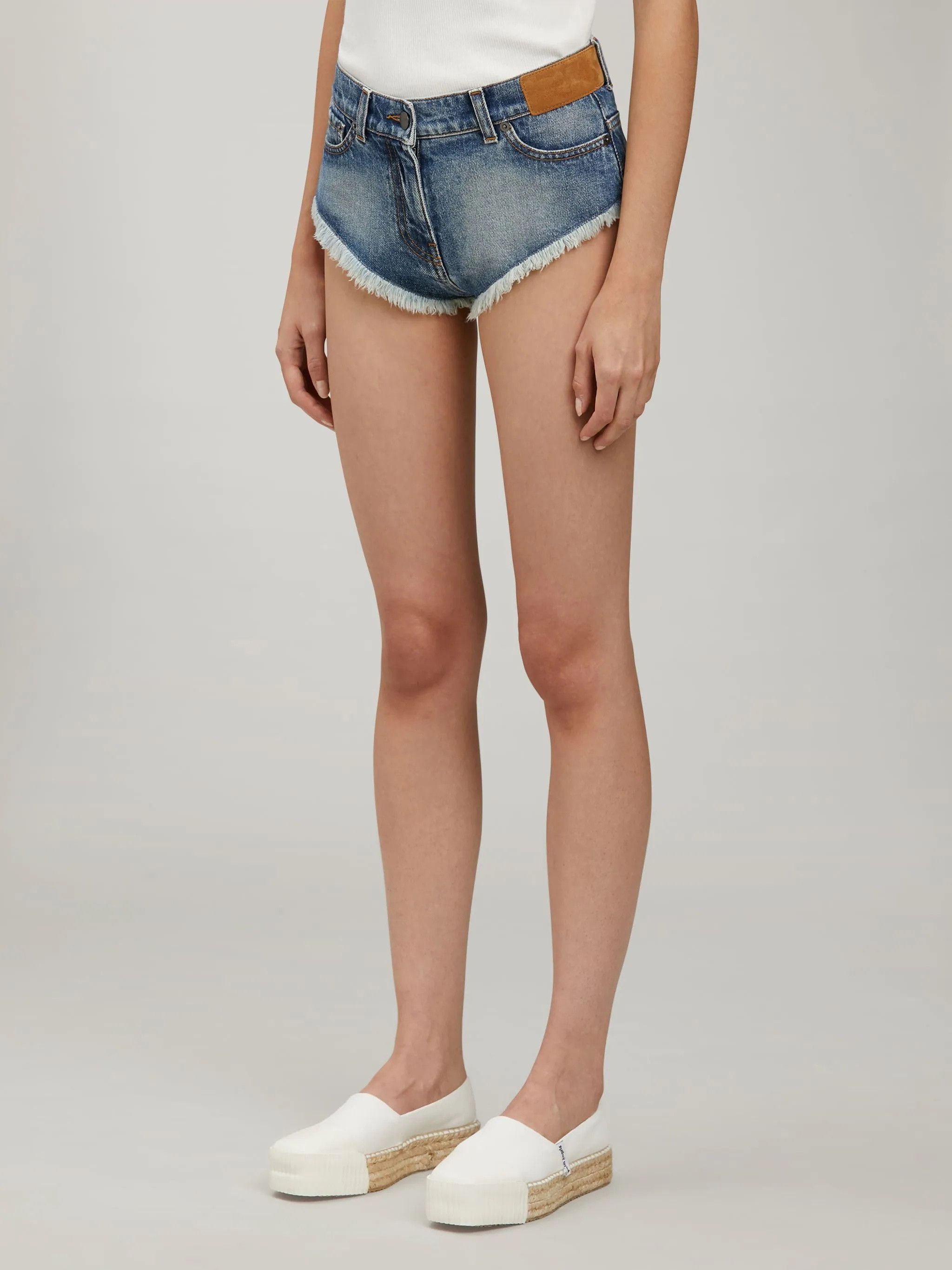 Palm Angels o1y1125 Denim Short in Blue Size 26" / US 2 / IT 38 - 3 Thumbnail