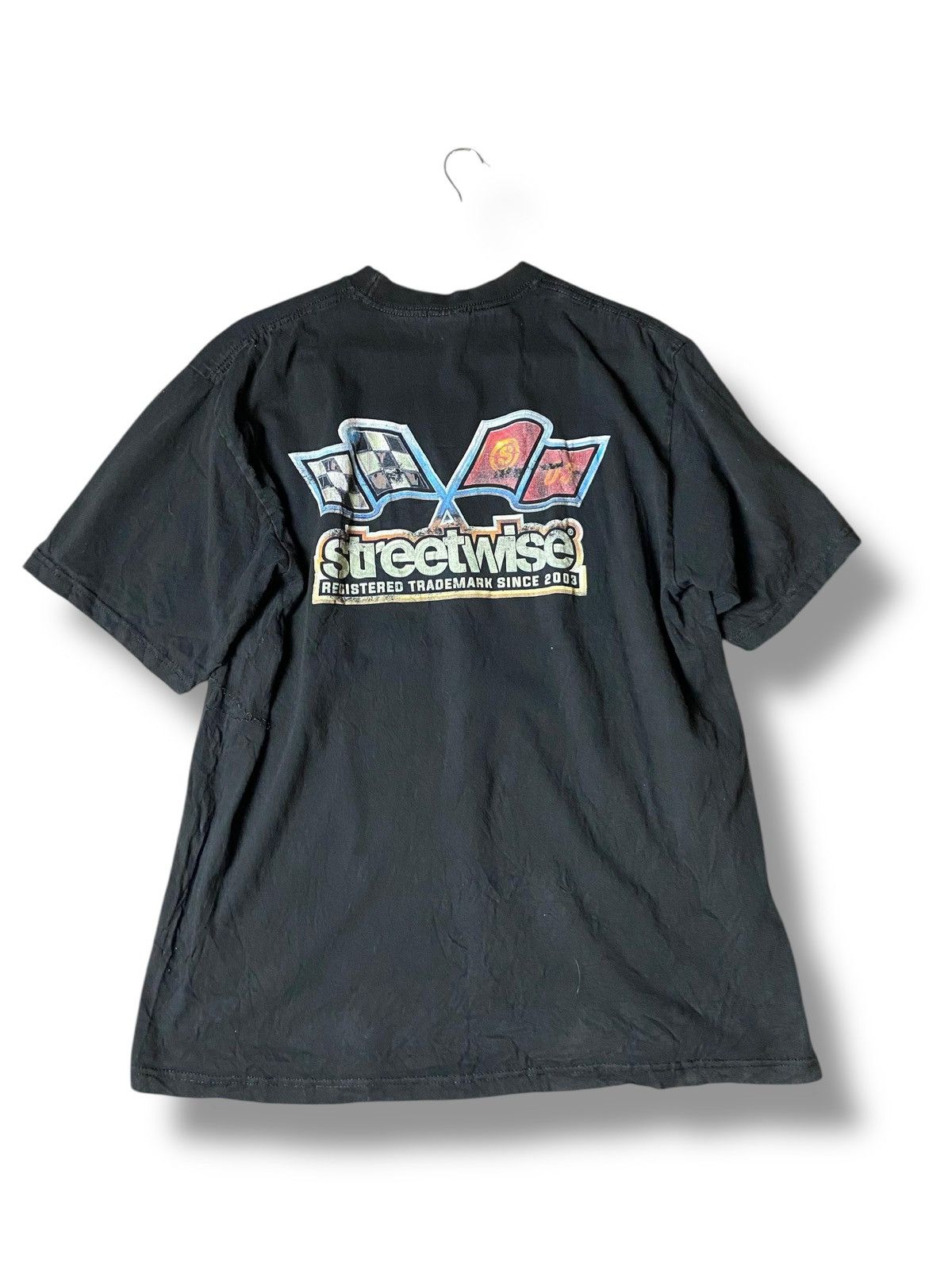 Japanese Brand Streetwise Flag Backprint Tshirt (143) Size US S / EU 44-46 / 1 - 2 Thumbnail