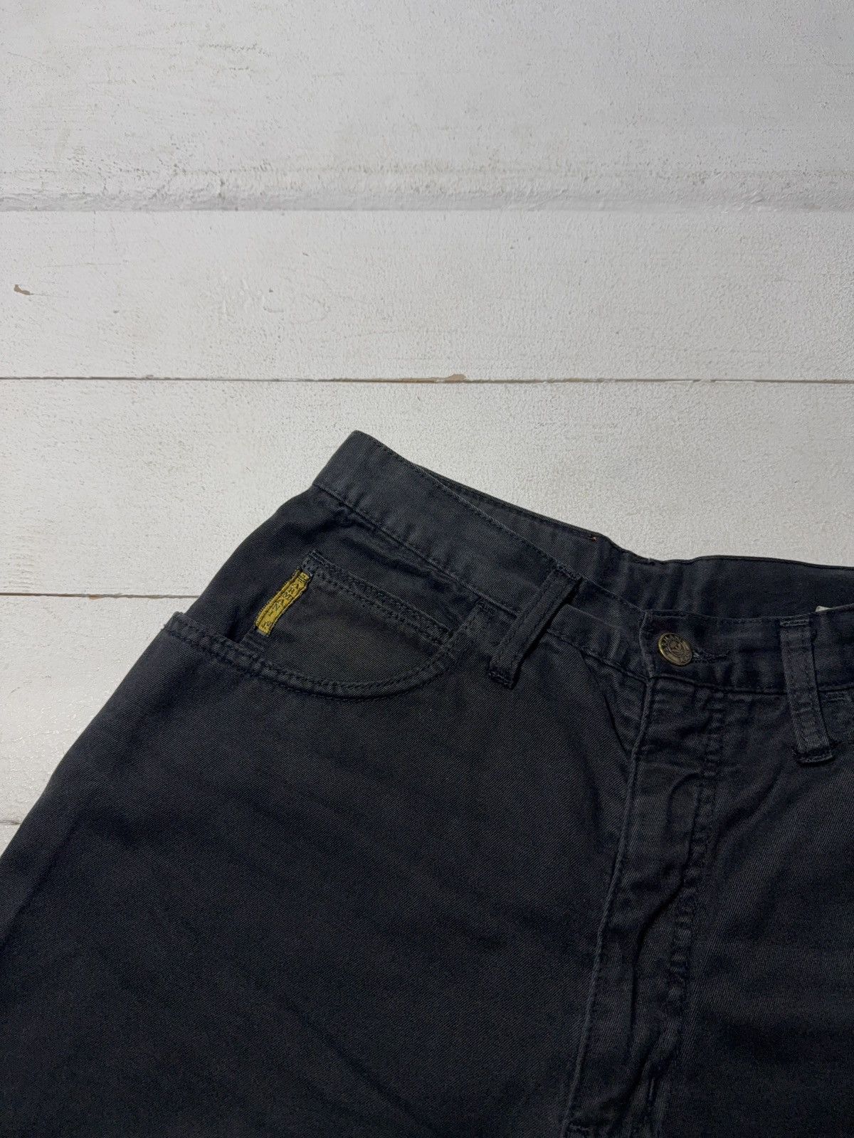 Giorgio Armani 90s Retro Armani Jeans Black Cotton Pants Made in Italy Size US 28 / EU 44 - 8 Thumbnail