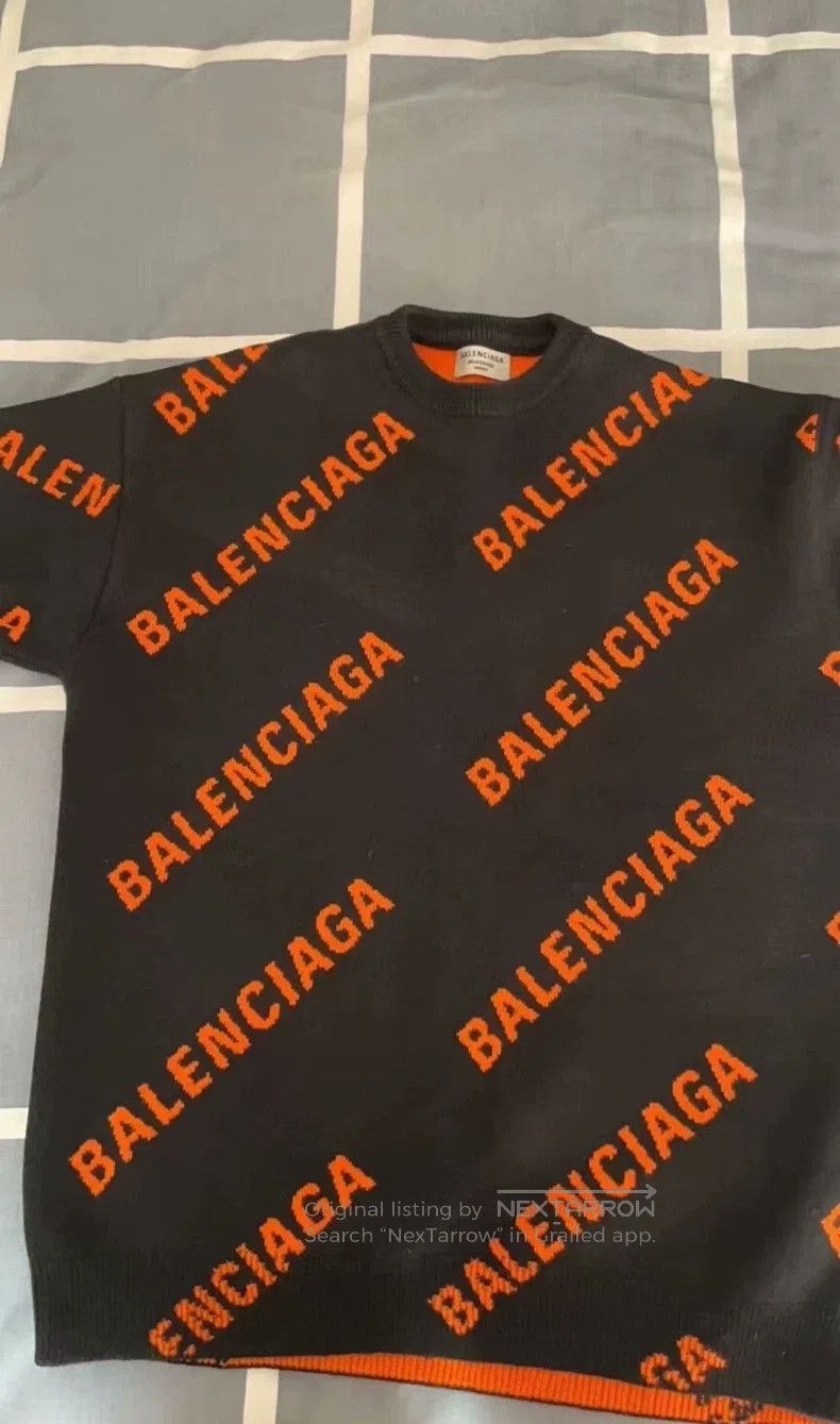 Balenciaga Balenciaga Black red bullet train sweater, size XS Size US XS / EU 42 / 0 - 3 Thumbnail