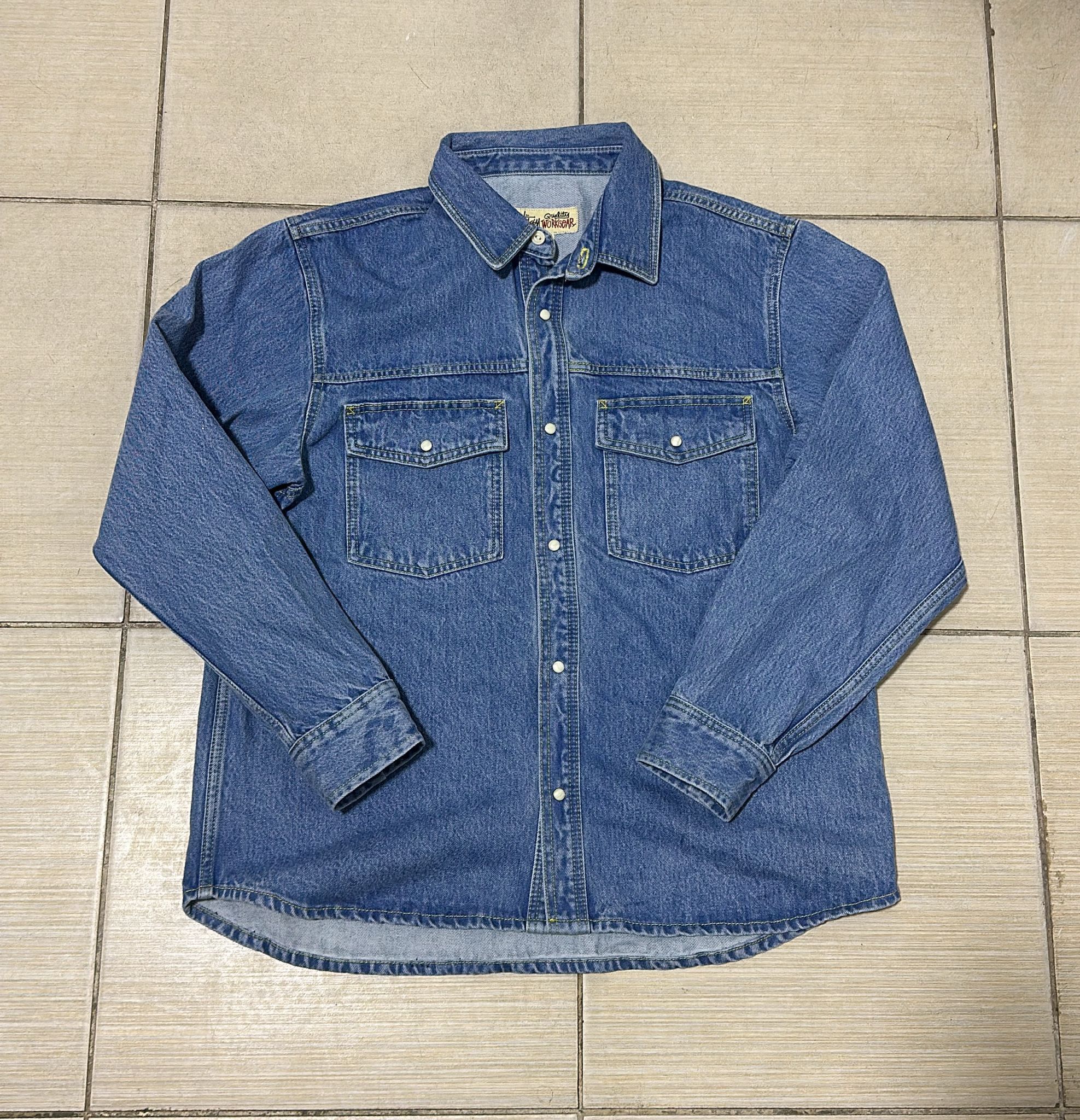 Stussy Stussy FW22 Western Denim Shirt Denim Blue Medium Size US M / EU 48-50 / 2 - 1 Thumbnail