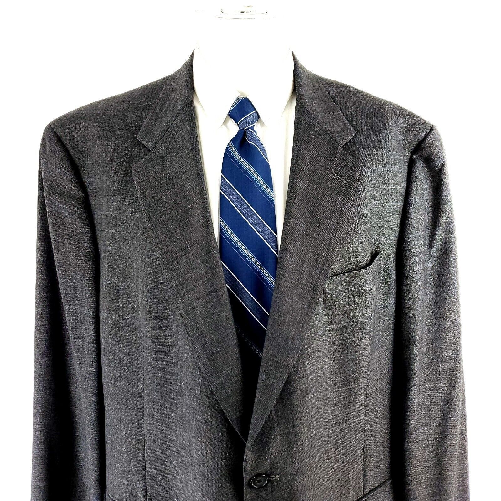 Hart Schaffner Marx Hart Schaffner Marx Wool Gold Trumpeter 2 Button Blazer 46L Size 46L - 1 Thumbnail
