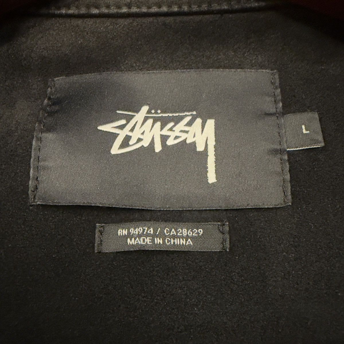 Stussy Stüssy Black Suede Trucker Jacket L – Hand Painted Size US L / EU 52-54 / 3 - 3 Thumbnail