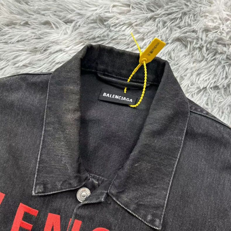 Balenciaga Balenciaga Embroidered monogrammed denim jacket 2503-Nextar Size US S / EU 44-46 / 1 - 2 Thumbnail