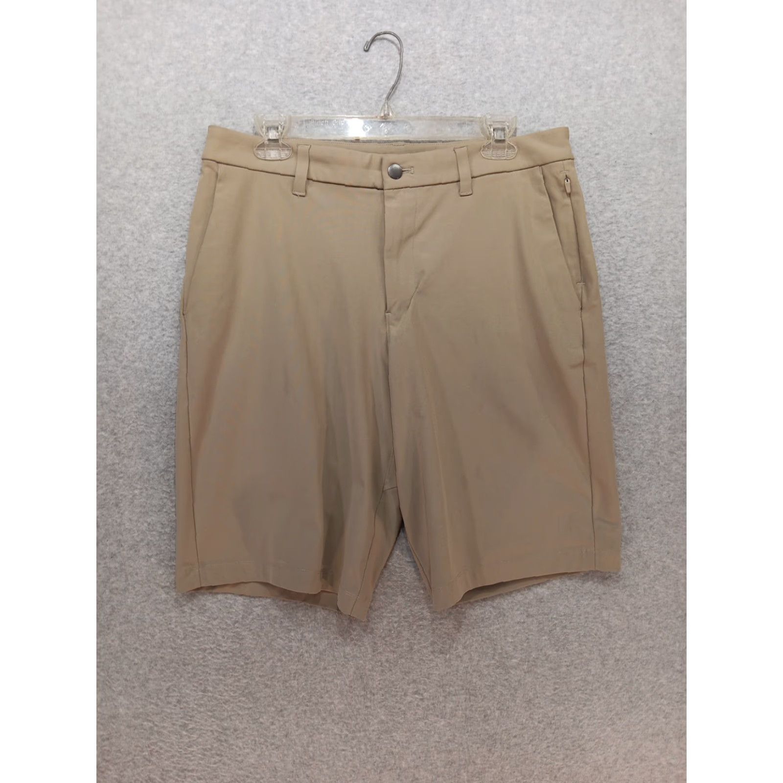 Lululemon Lululemon Mens Shorts 32 Beige Chino Casual Flat Front Breathable Stretch Pockets Easy Care Drawstring 11 Inseam Travel Workwear Size US 32 / EU 48 - 2 Thumbnail