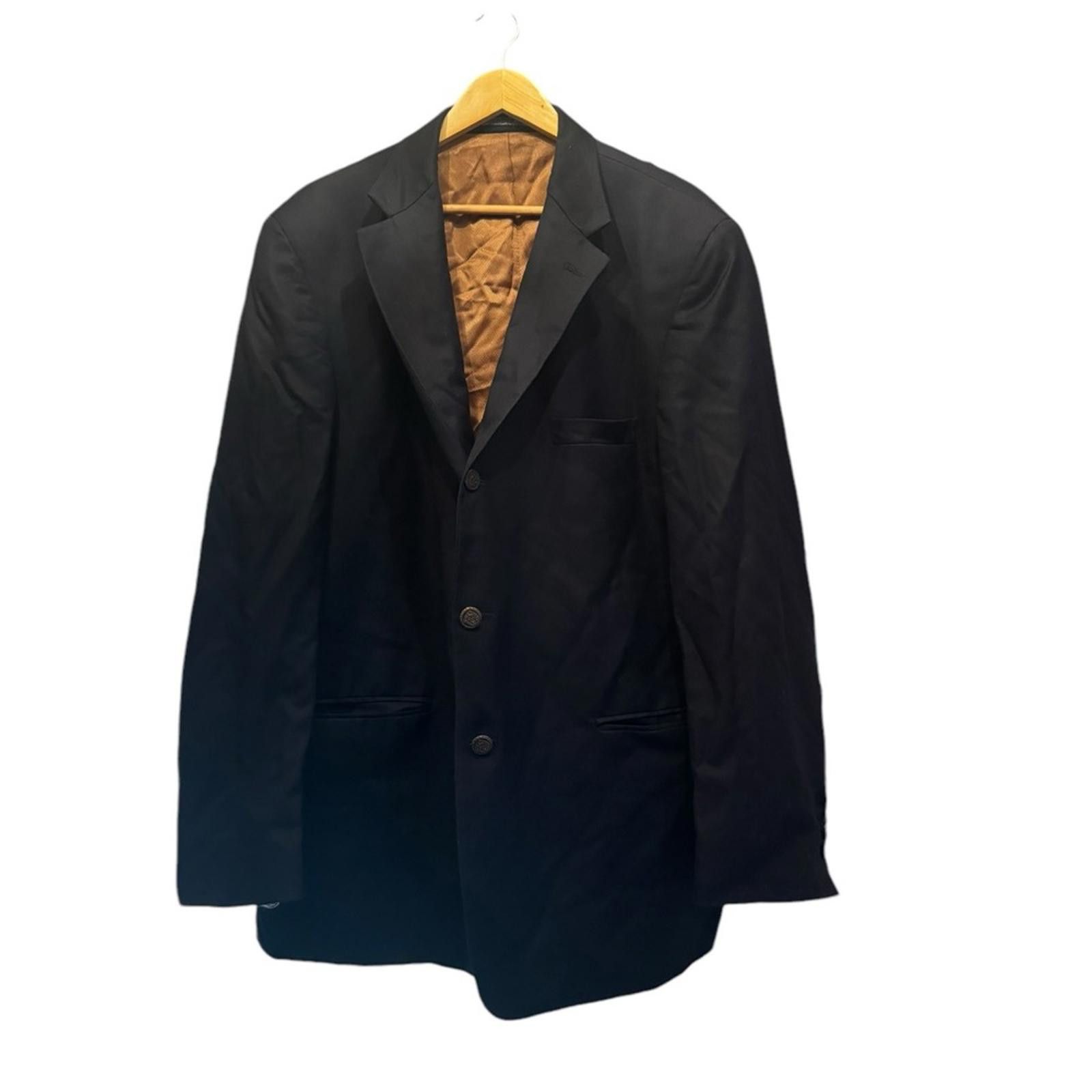 Designer The Locker Room. Men’s Black Tailor Made Blazer. Size Size 48L - 1 Thumbnail