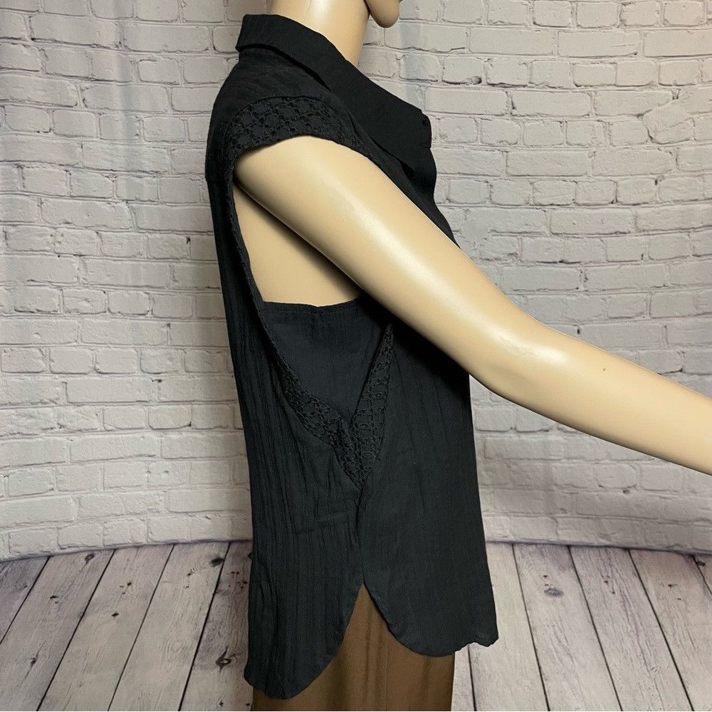 Heartloom NWT New Heartloom Cotton Black Sleeveless Eyelet Details Sh Size M / US 6-8 / IT 42-44 - 3 Thumbnail