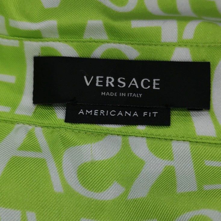 Versace Versace Letter-printed lapel shirt Size US S / EU 44-46 / 1 - 7 Thumbnail