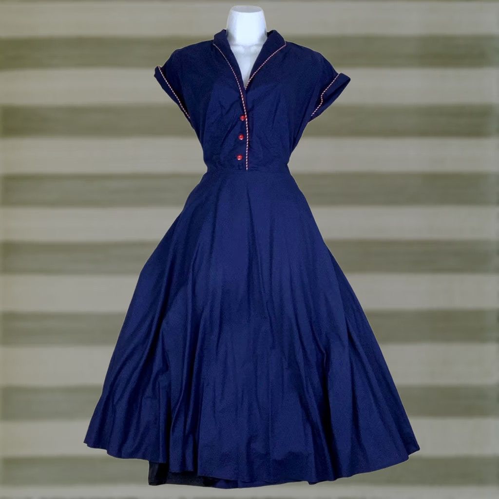 rockabilly shirt dress Rockabilly Yellow Floral Shirt Dress Button Front Belted Waist Lined Skirt  Sz S