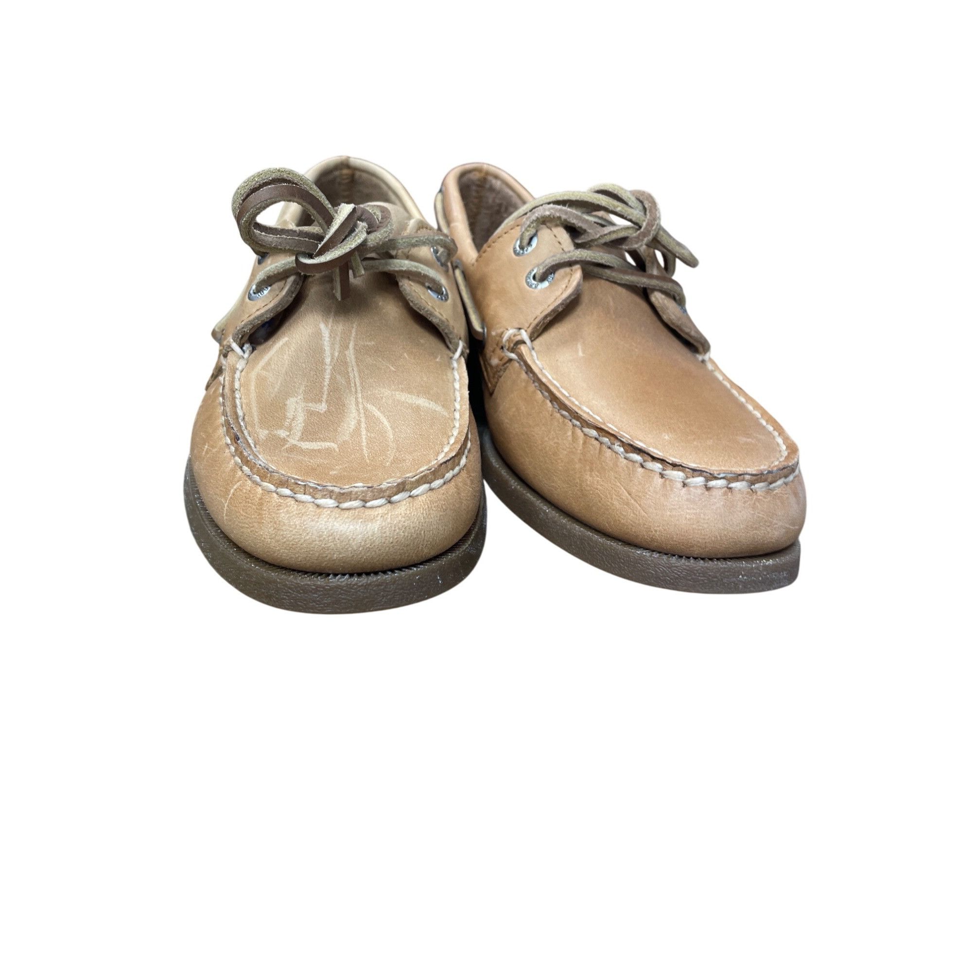 Sperry Sperry Mens Tan Leather Boat loafers Shoes Size 7.5M SKU 925 Size US 7.5 / EU 40-41 - 11 Thumbnail