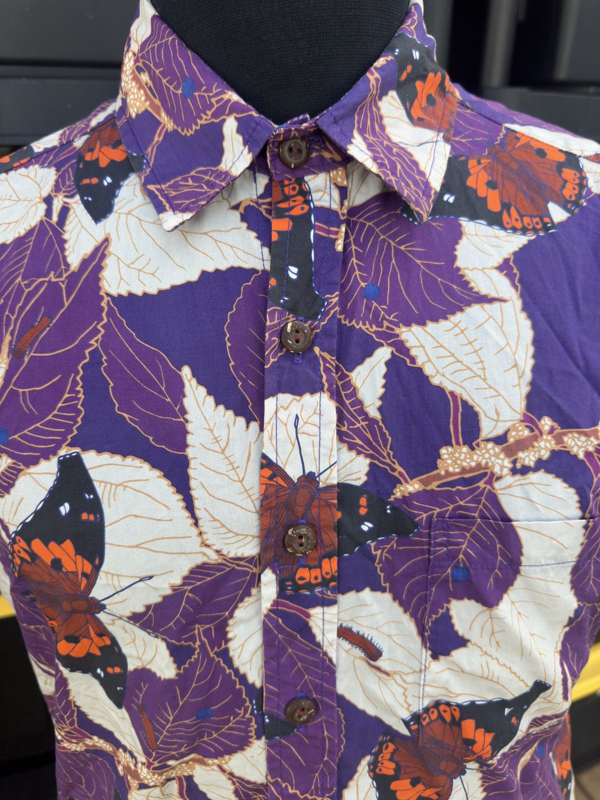 Other David Shepard Hawaii Shirt Men S Mamaki & Butterflies Print Size US S / EU 44-46 / 1 - 3 Thumbnail