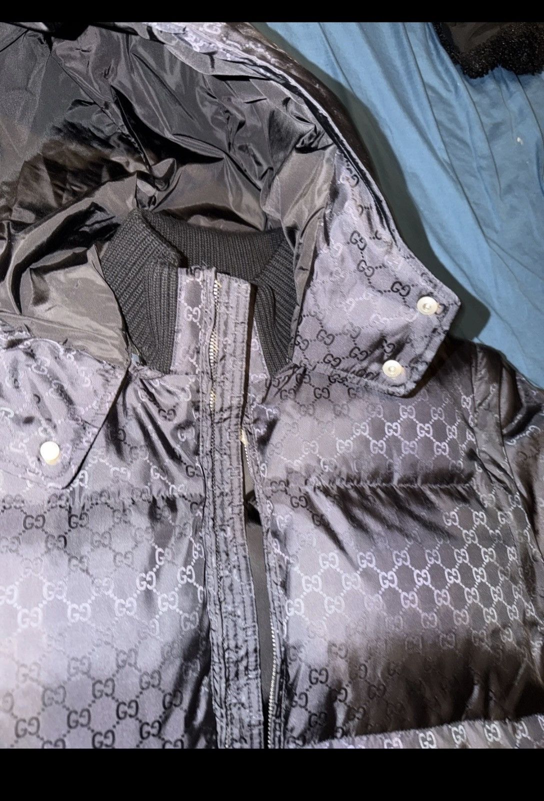 Gucci GUCCI black GG logo nylon puffer jacket 2 in 1 (vest) men Size US L / EU 52-54 / 3 - 3 Thumbnail
