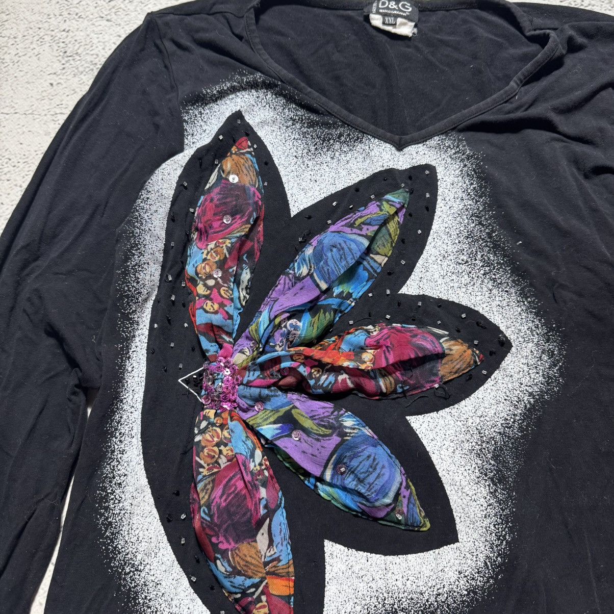 Dolce & Gabbana vintage dolce gabbana flowers long sleeve luxury Size L / US 10 / IT 46 - 7 Thumbnail