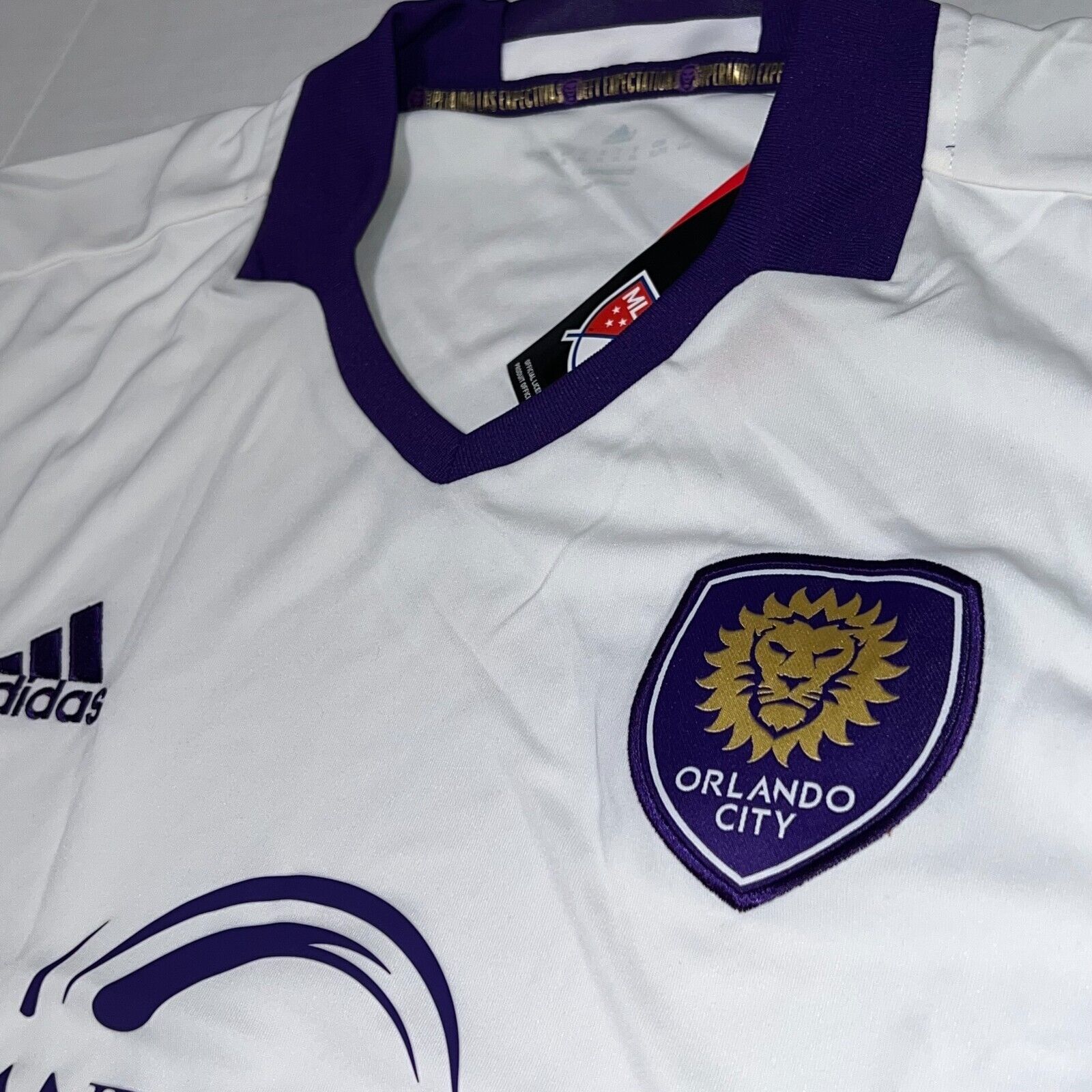 Adidas Mens Adidas Orlando City SC 2017 Away Jersey LIONS MLS Sz XL Size US XL / EU 56 / 4 - 3 Thumbnail