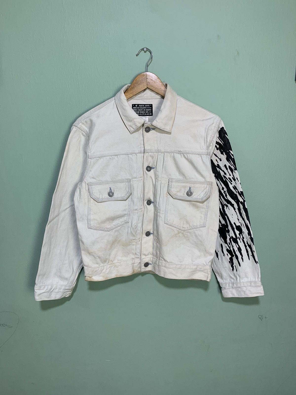 Other +8 Paris Rock ‘FRAGILE” Denim Jacket Size US M / EU 48-50 / 2 - 1 Thumbnail
