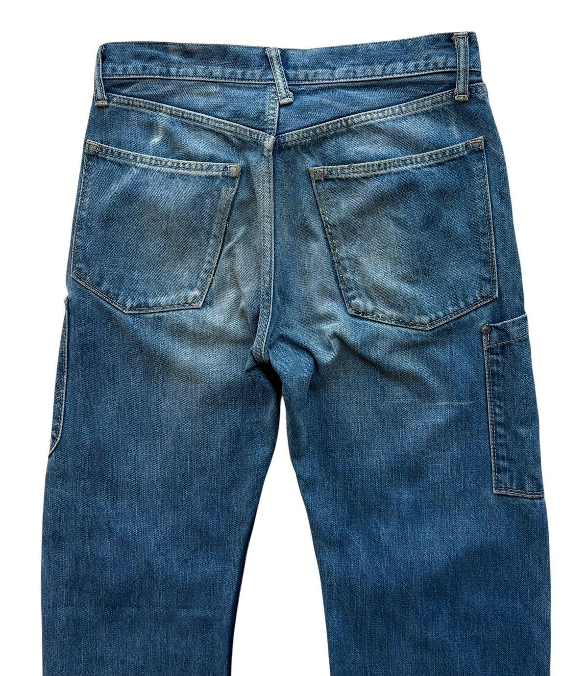 The Repack Bleach Denim Selvedge Carpenter Workwear Pants