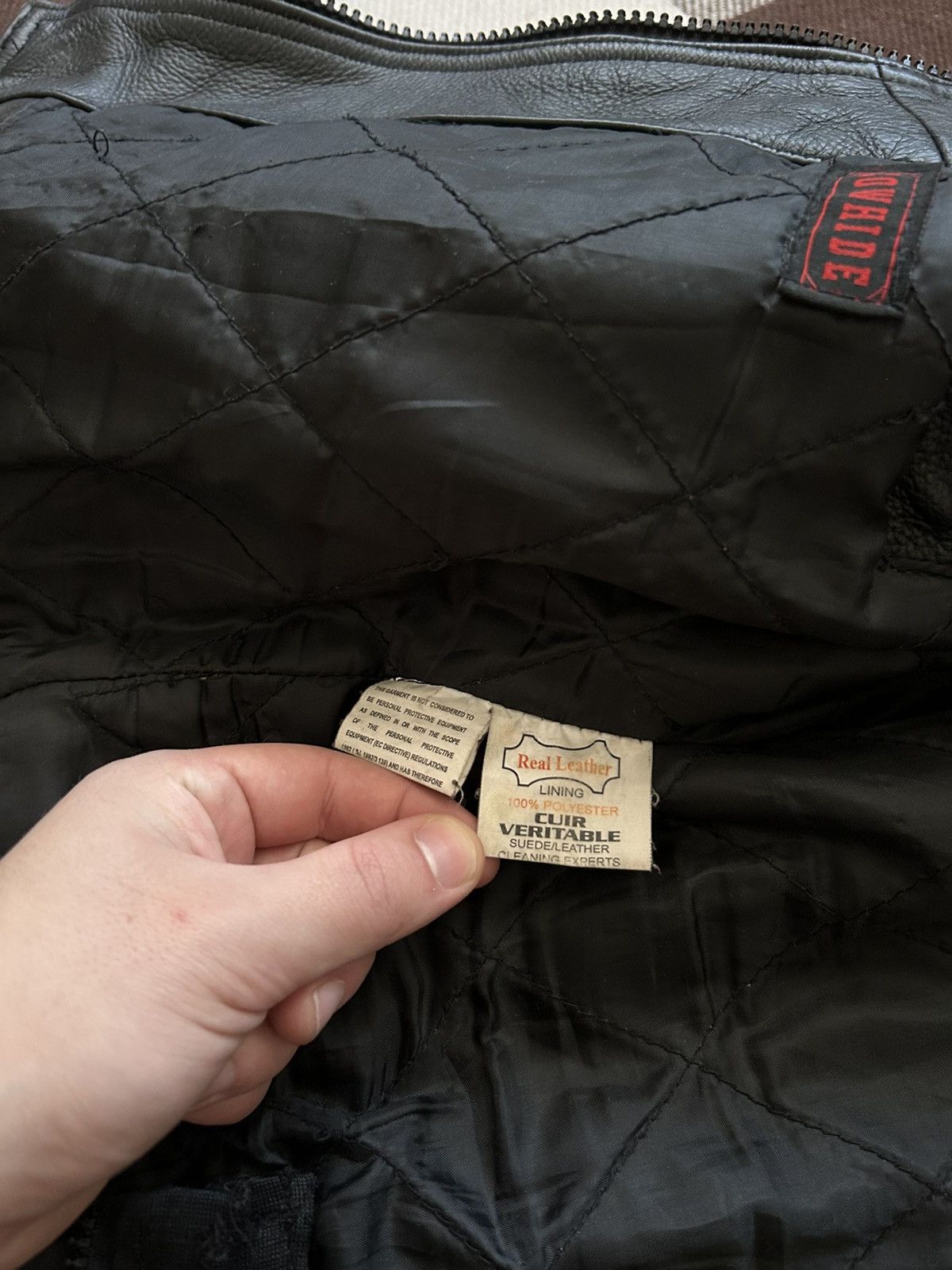 Genuine Leather × Vintage Vintage Skintan Genuine Leather jacket mens Biker y2k Size US S / EU 44-46 / 1 - 5 Thumbnail