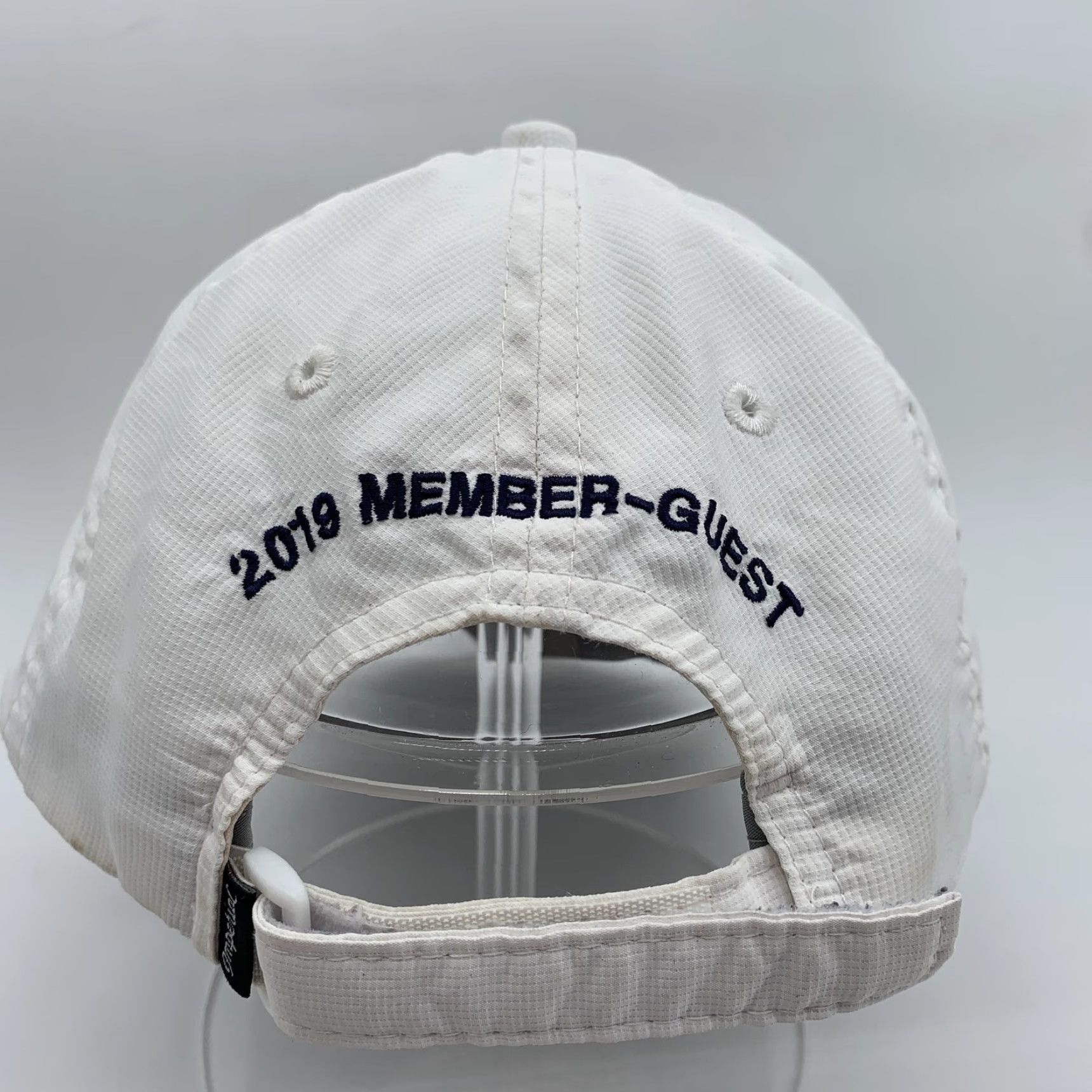 Imperial Imperial Hat Cap Strap Back Mens White Golf Logo 2019 MEMBER GUEST One Size Size ONE SIZE - 3 Thumbnail