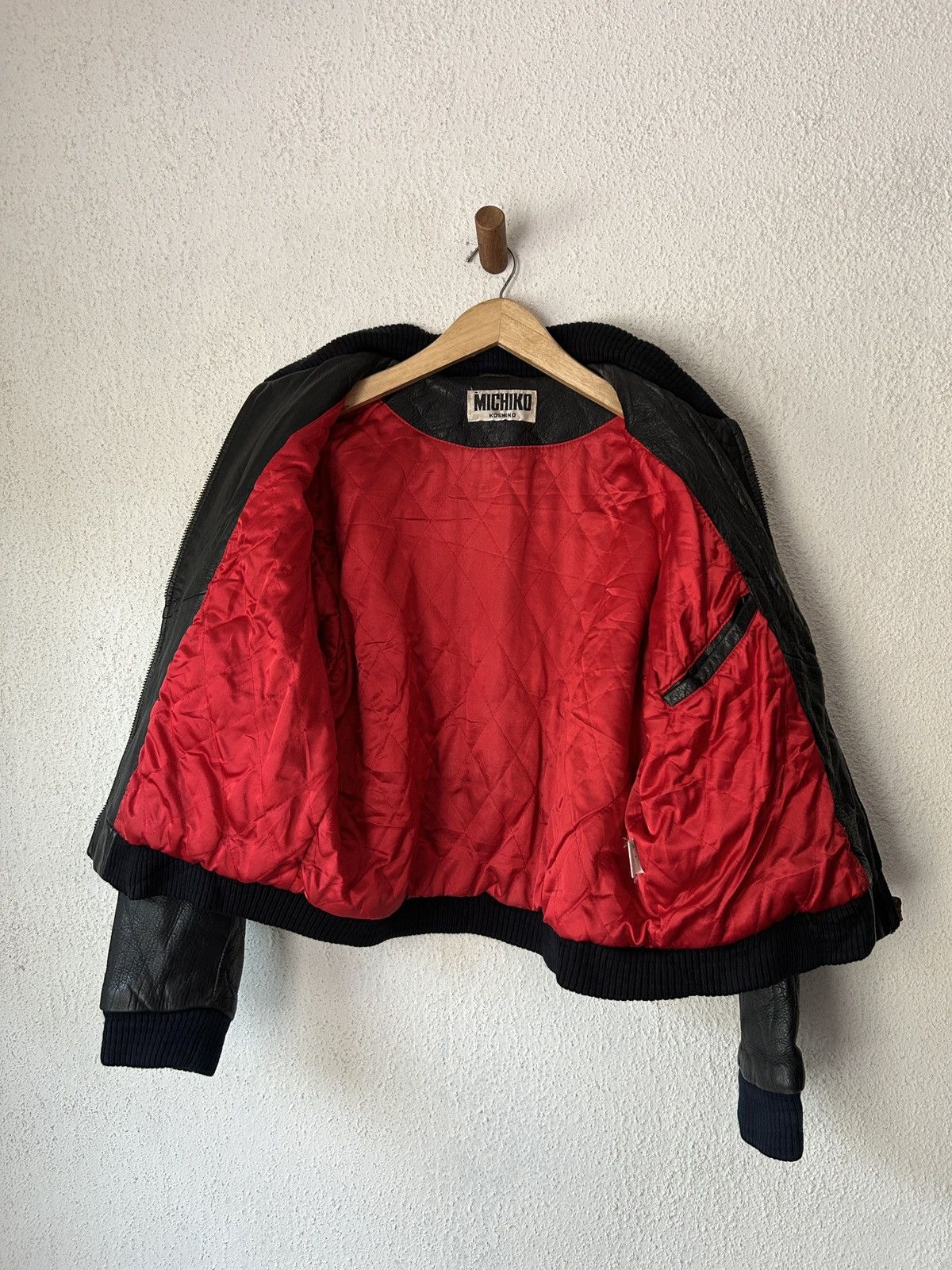 Leather × Michiko Koshino London Vintage Michiko Koshino Leather Jacket Size US S / EU 44-46 / 1 - 3 Thumbnail