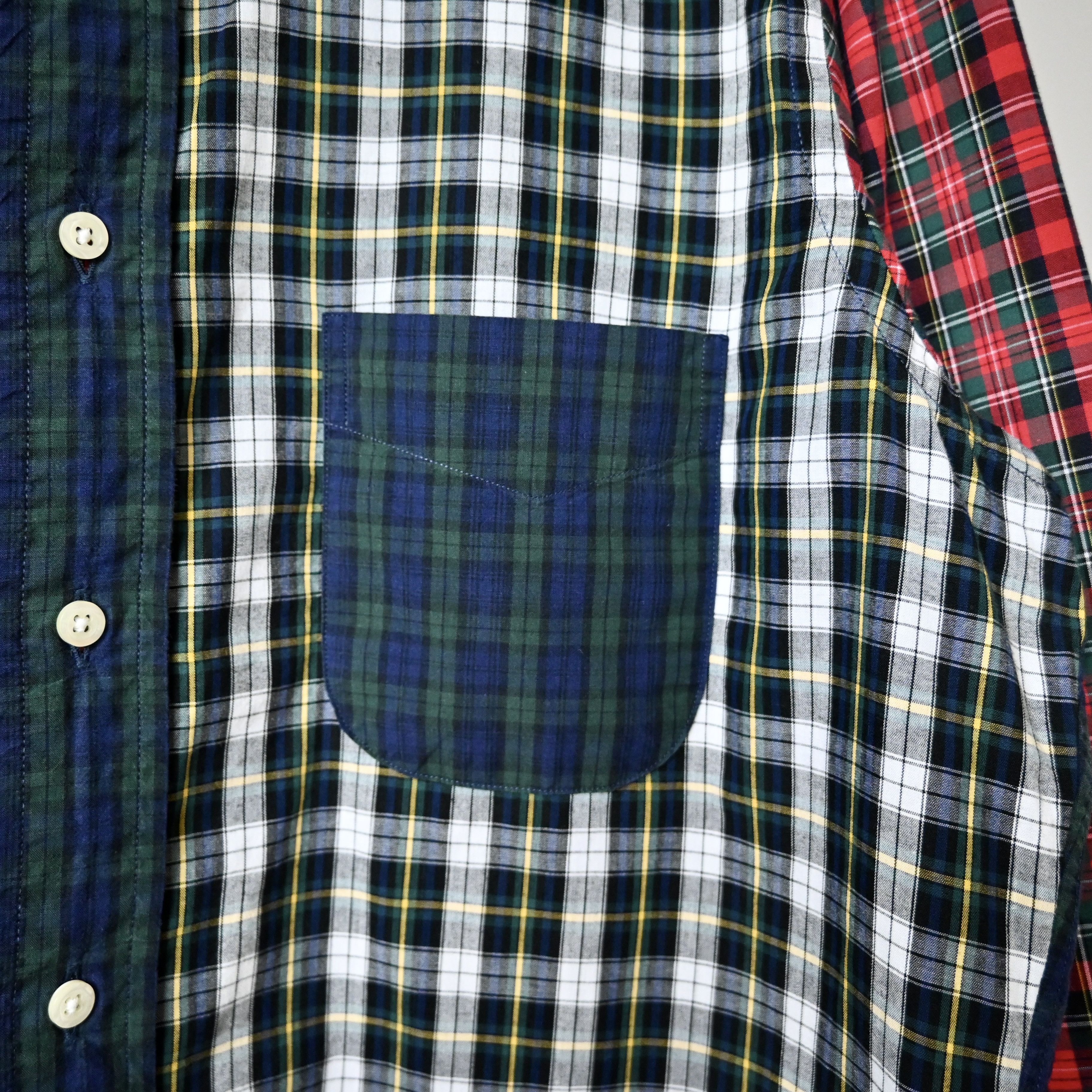 Vintage VTG 2000s KEATON CHASE crazy plaid BD shirt made in USA Size US S / EU 44-46 / 1 - 7 Thumbnail