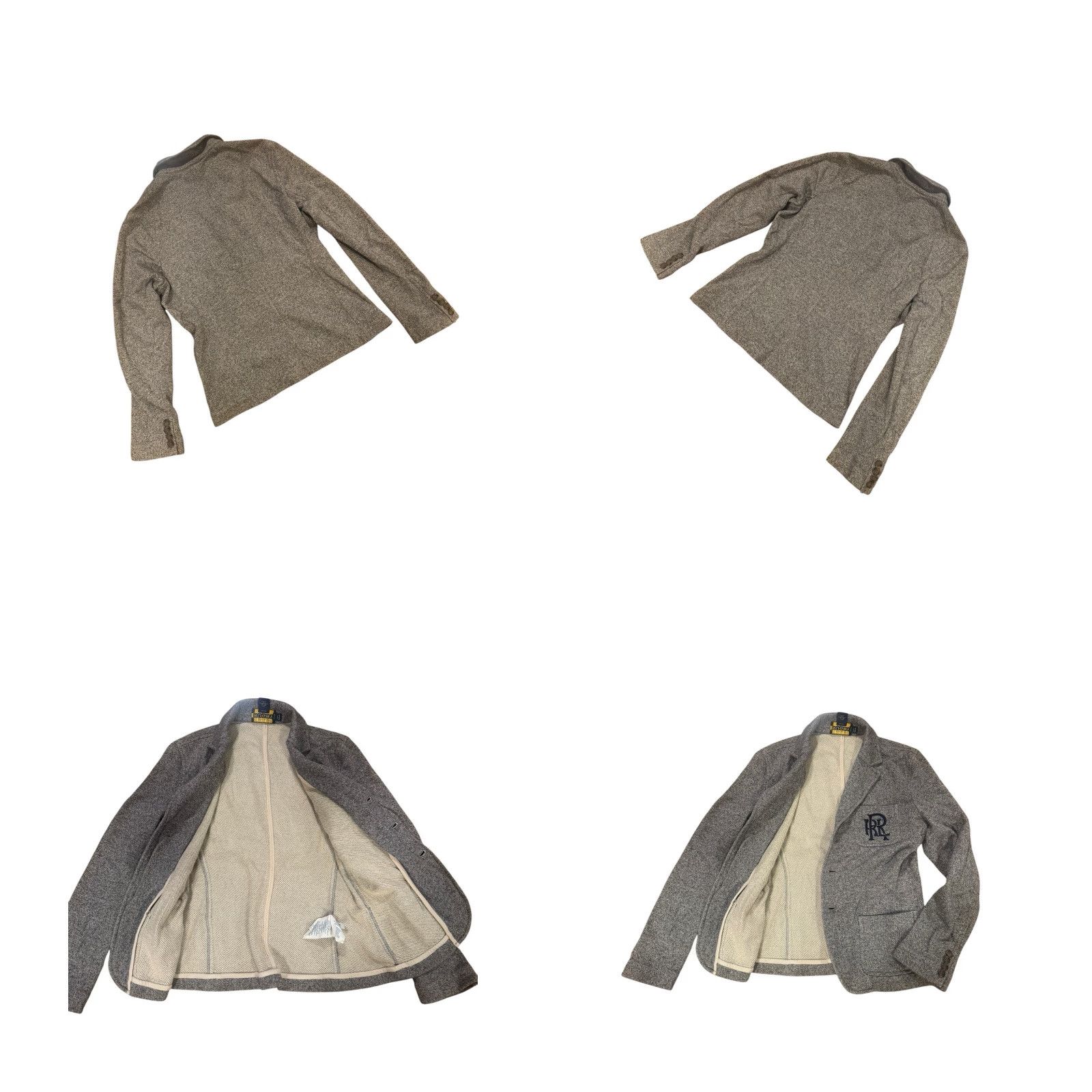 Ralph Lauren VINTAGE Rugby Ralph Lauren Cardigan Blazer Knit Solid Gray M Size M / US 6-8 / IT 42-44 - 8 Thumbnail