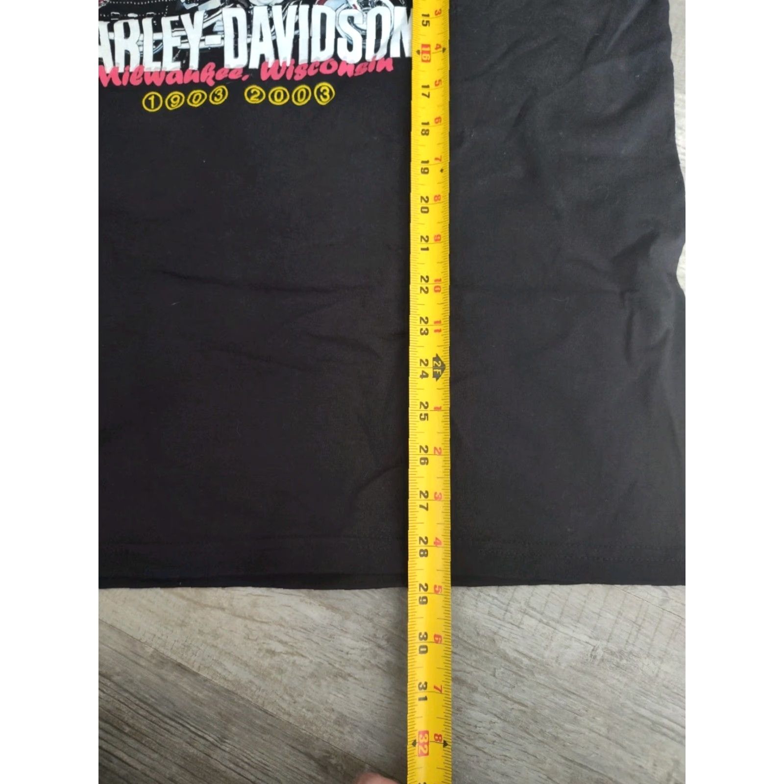 Harley Davidson VINTAGE Harley-Davidson T-Shirt USA Made 100th Anniversary Black Short Sleeve XL Men Crew Neck Wisconsin Y2K 2000s Size US XL / EU 56 / 4 - 7 Thumbnail
