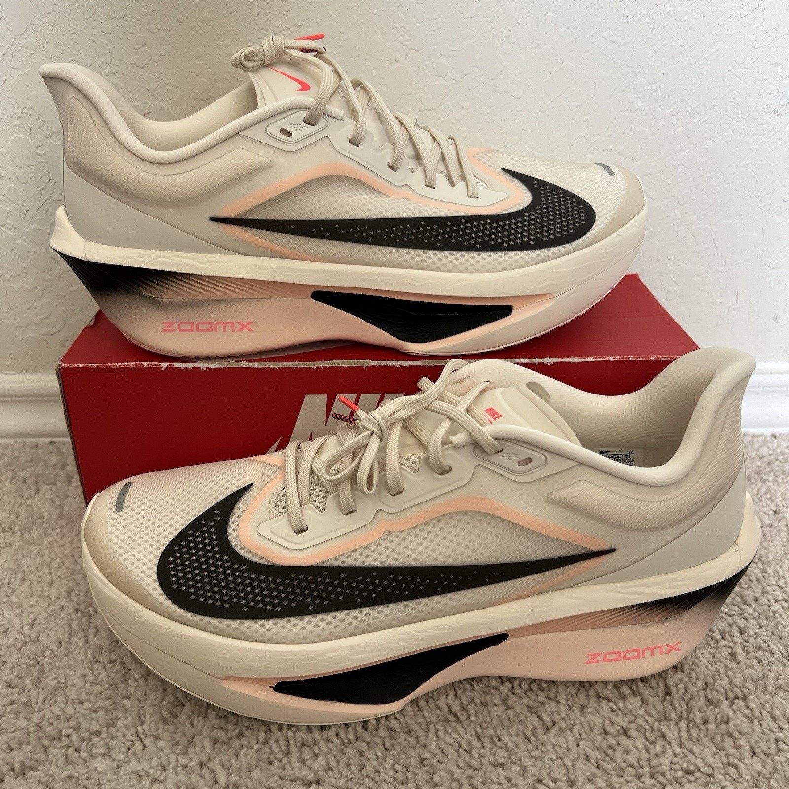 Nike Nike Zoom Fly 6 Crimson Tint Ivory Running Sneaker Size 12.5 Size US 12.5 / EU 45-46 - 1 Thumbnail