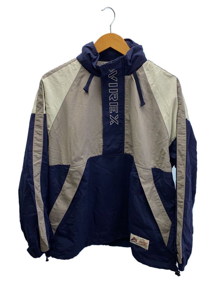 Avirex Avirex Half-Zip Nylon Jacket Navy Gray Anorak Parka Size US M / EU 48-50 / 2 - 1 Thumbnail