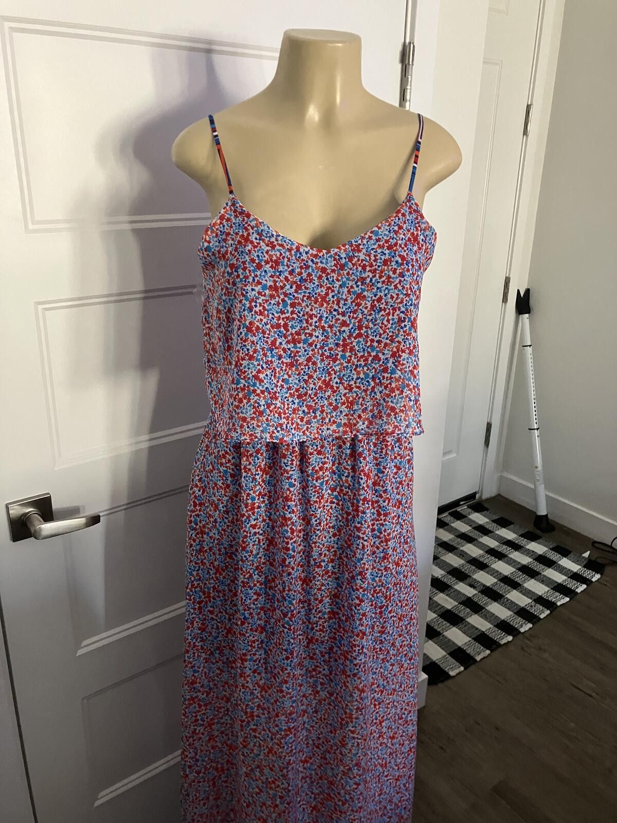 GB GB Floral Maxi Dress with Spaghetti Straps Size L / US 10 / IT 46 - 5 Thumbnail