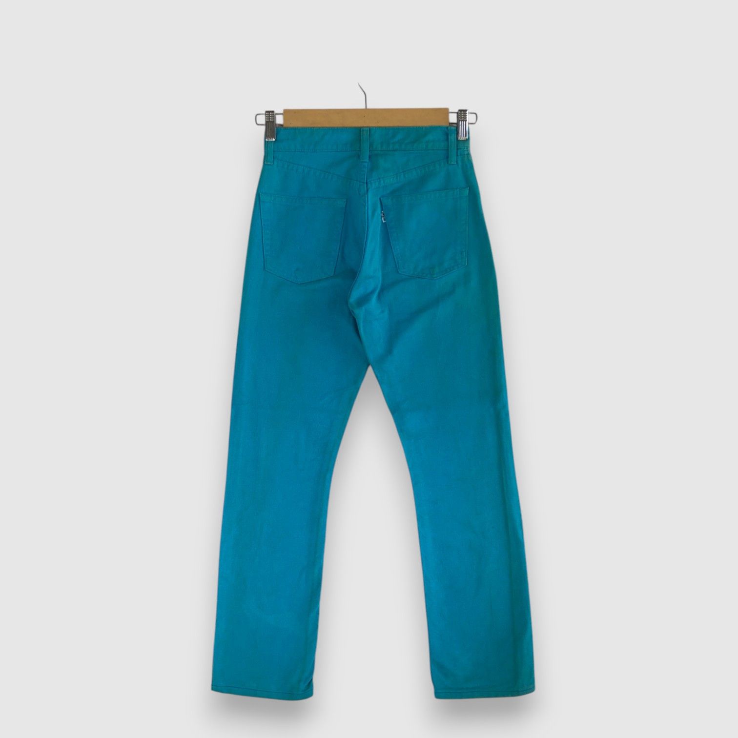 Levi's Vintage Levis 554 Jeans Turquoise Levi's 554 Denim Pants Size 24" / US 00 / IT 34 - 2 Thumbnail
