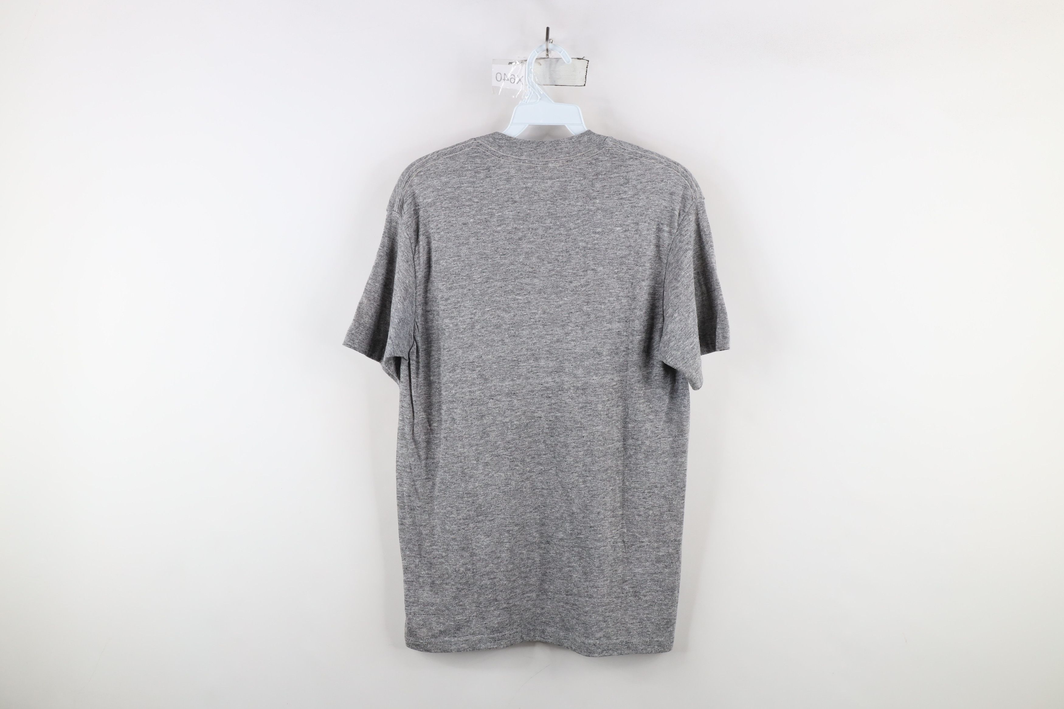 Vintage Vintage 70s 80s University Jersey Knit T-Shirt Gray USA Size US S / EU 44-46 / 1 - 10 Thumbnail