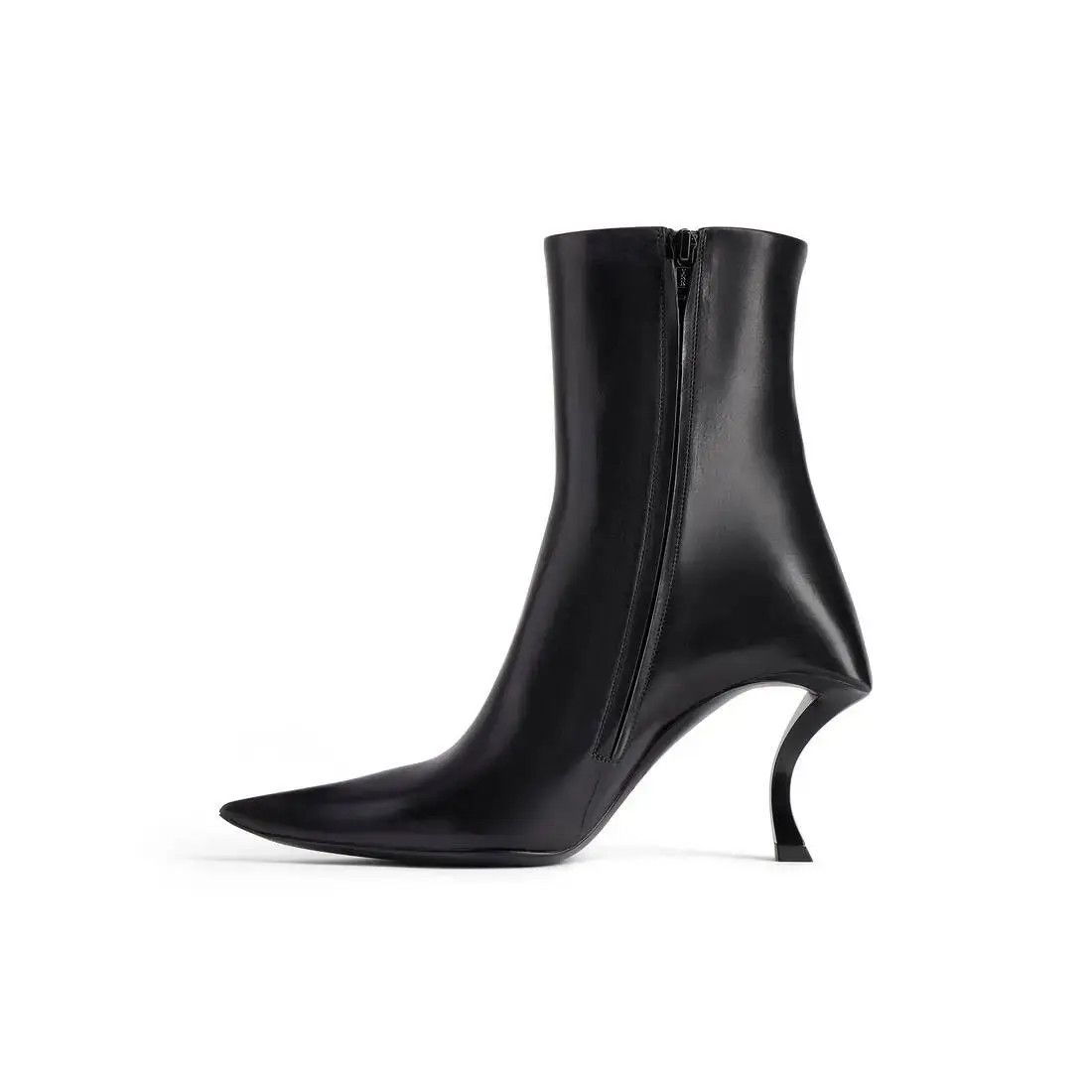 Balenciaga o1bcso1str0126 Hourglass 100mm Booties in Black in Black Size US 5 / IT 35 - 4 Thumbnail