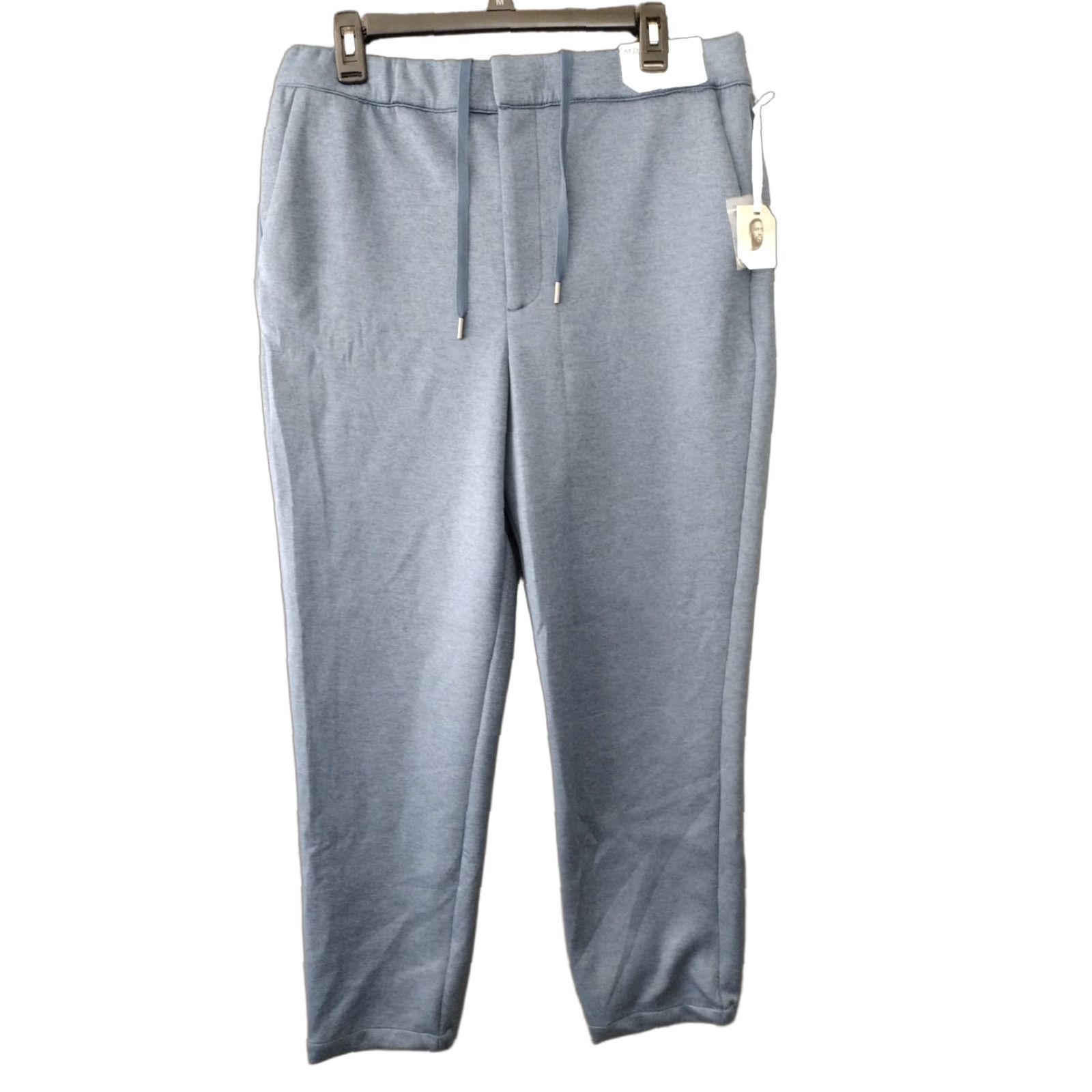 Vintage Stylus Ladarius Campbell Drawstring Solid Grey Sweatpants Jogger Pants M Men Regular Inseam 27in Gray/Cotton Blend Pockets Elastic Waist Vintage No Size US 31 - 1 Thumbnail