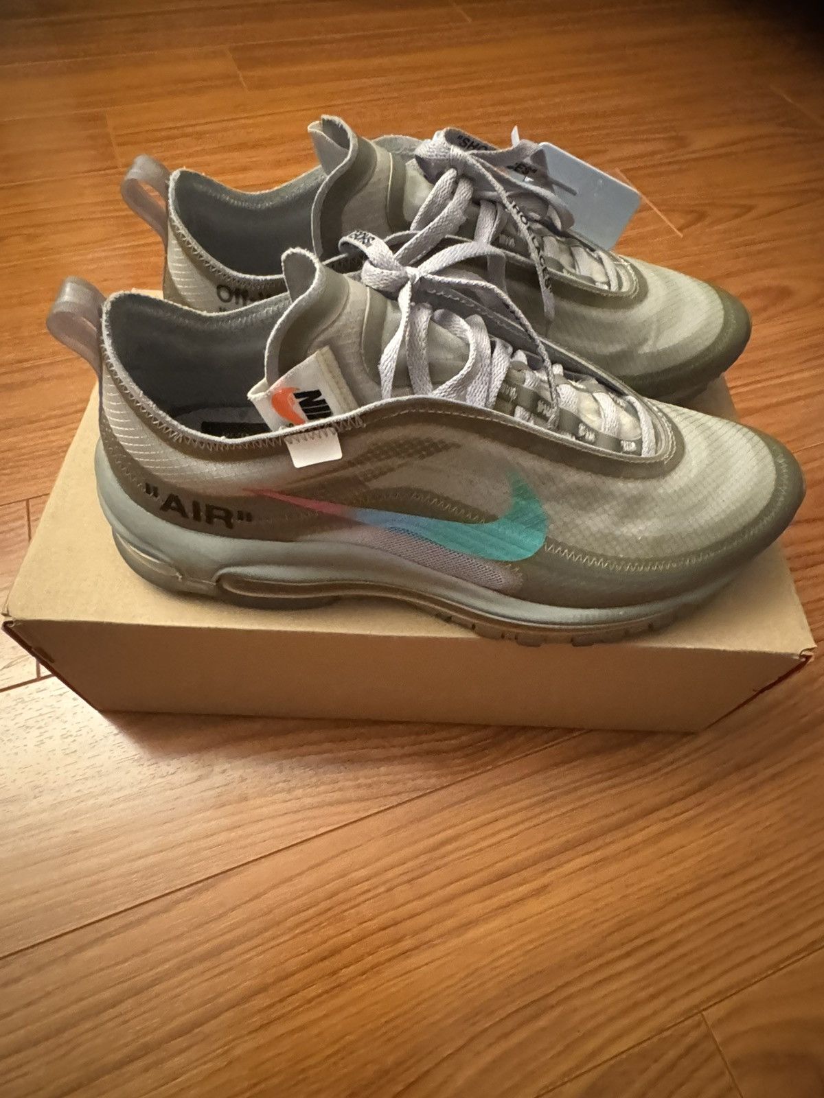 Nike × Off-White Nike Off-White Air Max 97 ‘Menta’ Size US 8 / EU 41 - 3 Thumbnail