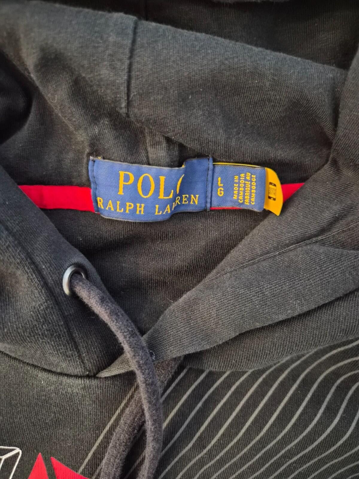 Polo Ralph Lauren Polo Ralph Lauren P1 Racing PRL 067 Hoodie Mens Large Black Size US L / EU 52-54 / 3 - 3 Thumbnail