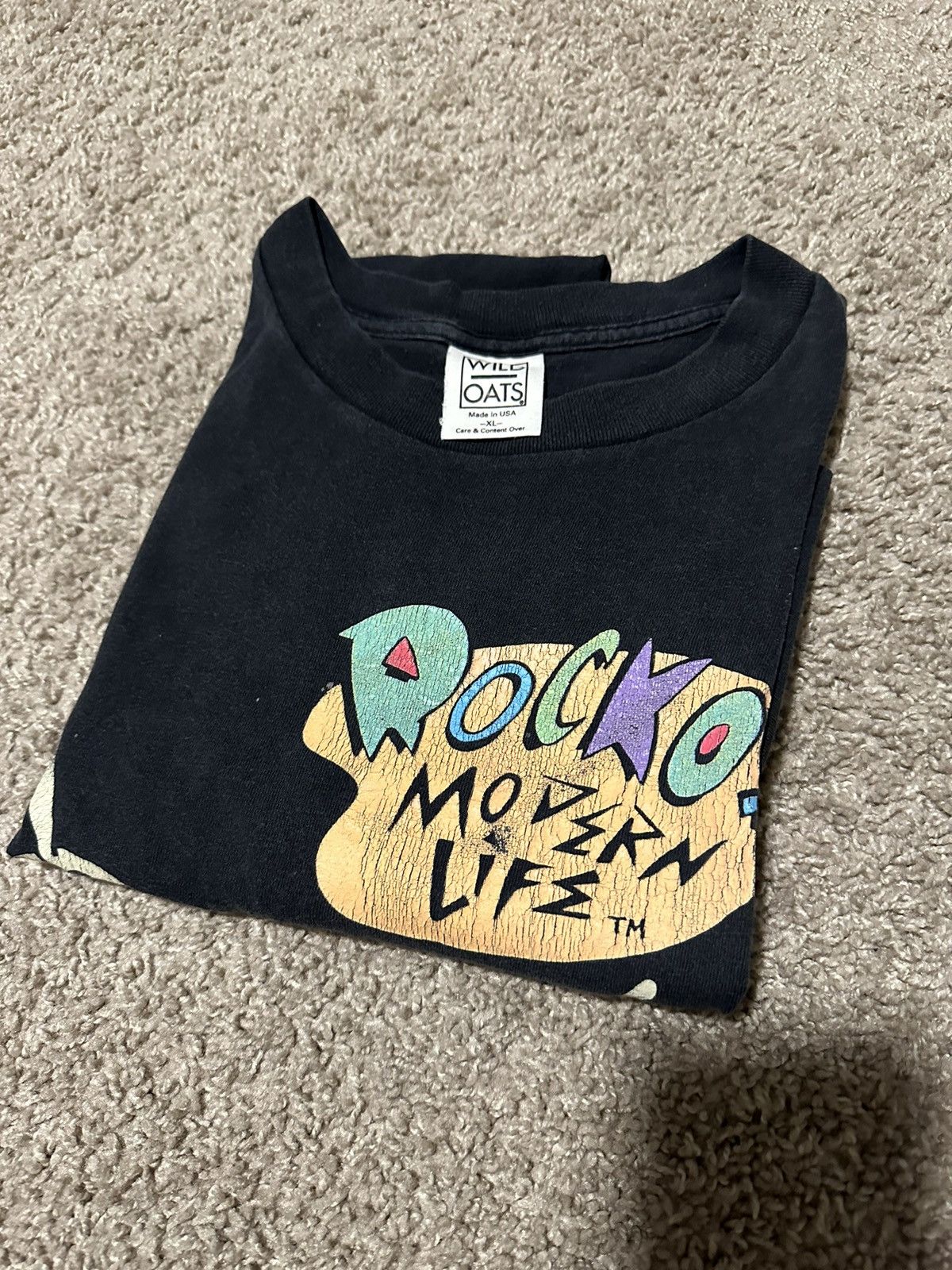 Vintage Rockos Modern Life Vintage T-shirt Xl 1993 Nickelodeon Size US XL / EU 56 / 4 - 9 Thumbnail