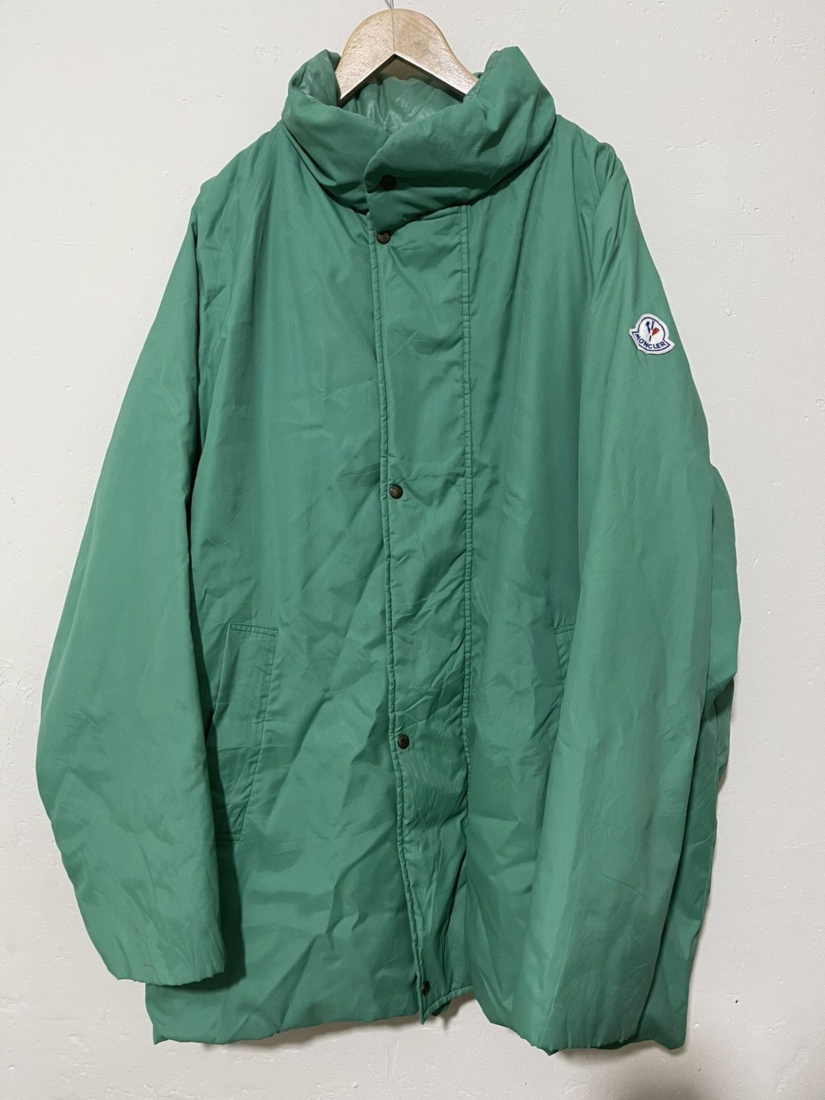 Moncler Grenoble Vintage Moncler Grenoble 80s Green Down Jacket Size US XL / EU 56 / 4 - 2 Thumbnail