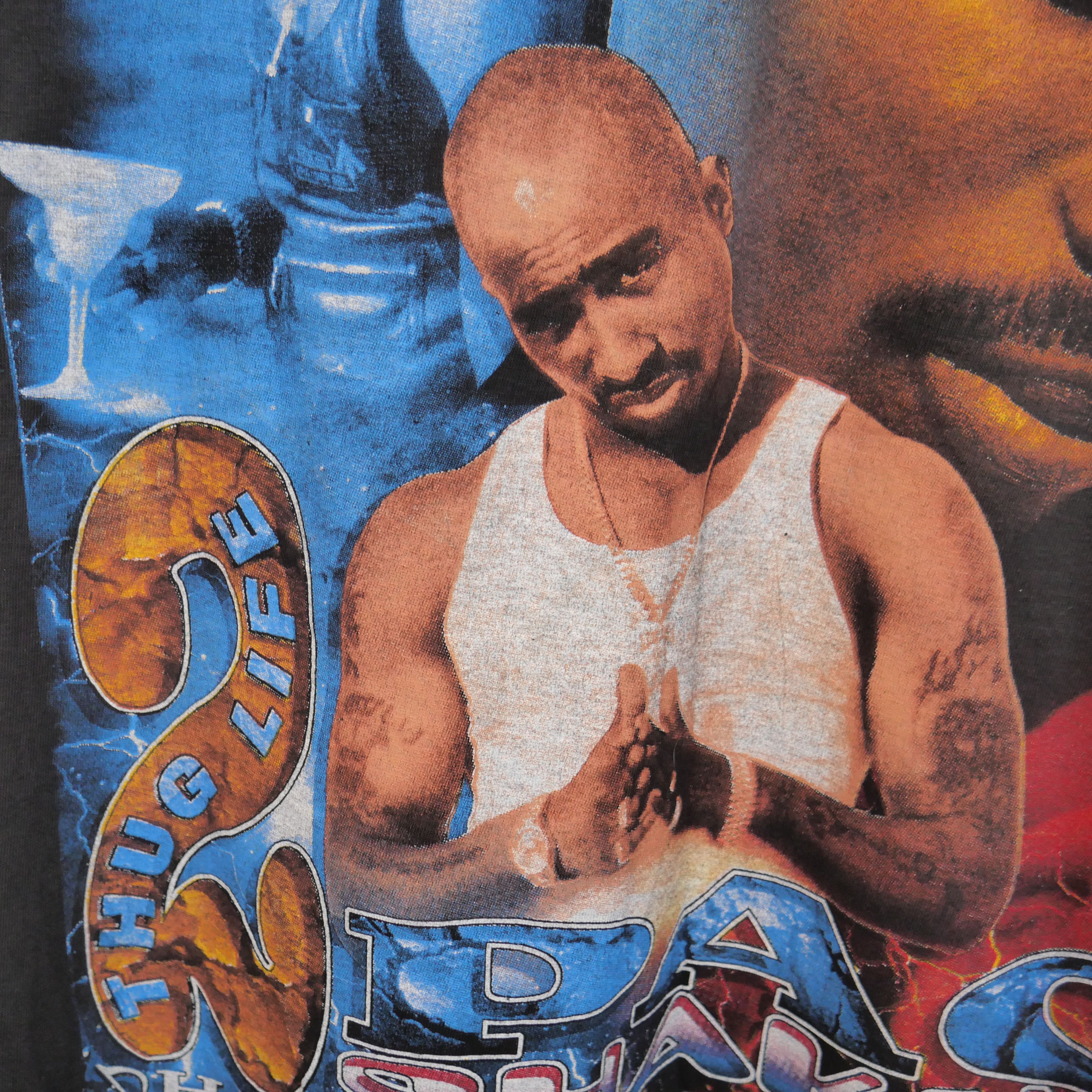 Other Vintage 2Pac 90s Shirt Size US XL / EU 56 / 4 - 4 Thumbnail