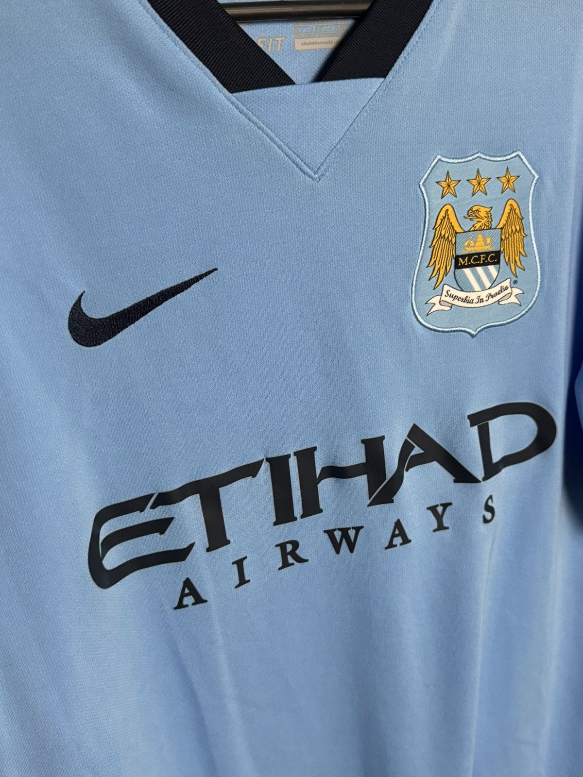 Nike Manchester City 14/15 Home Football Jersey Size US S / EU 44-46 / 1 - 3 Thumbnail