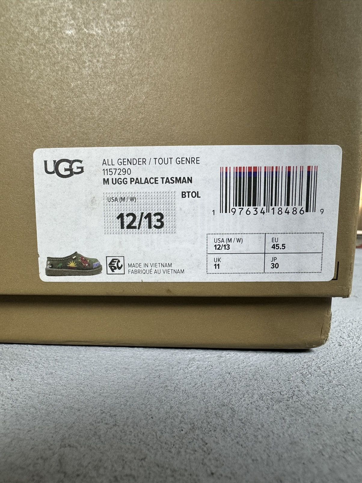 Palace × Ugg Rare Palace x Ugg Tasman Slipper Burnt Olive Size US 12 / EU 45 - 8 Thumbnail