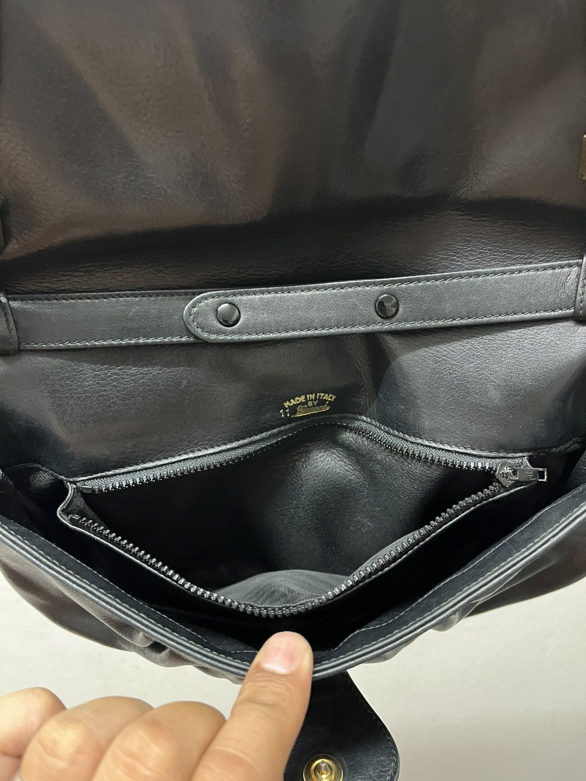 Gucci vintage Gucci calfskin leather shoulder bag Size ONE SIZE - 11 Thumbnail