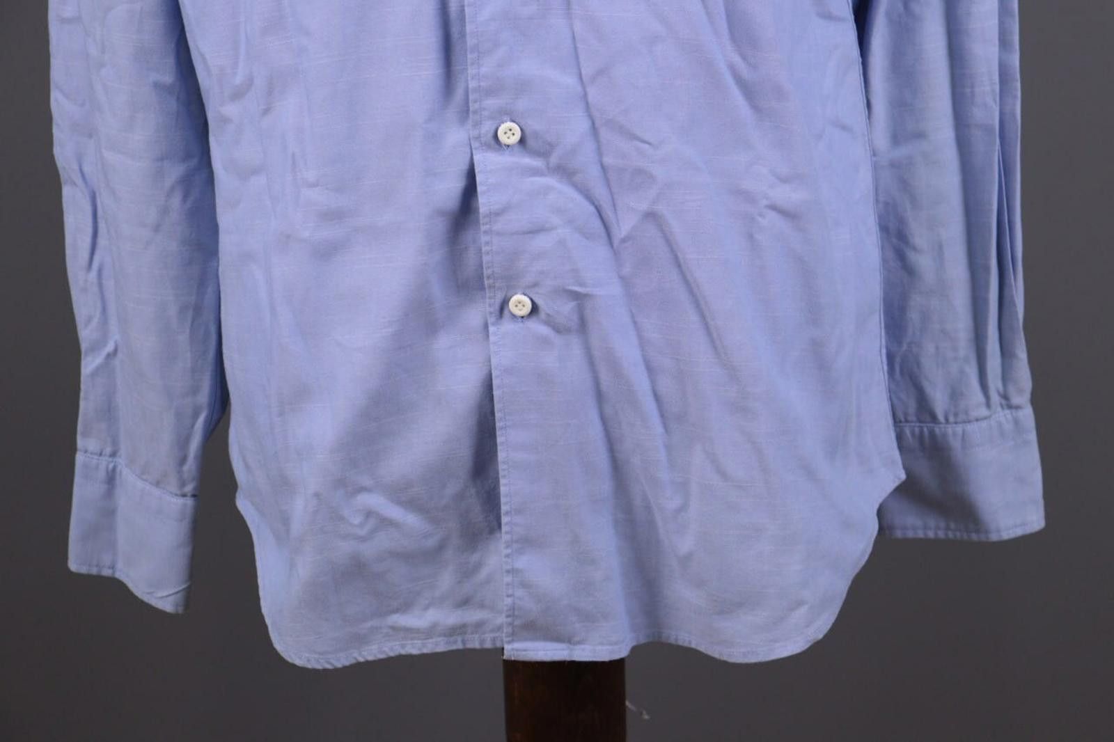 Designer Boggi Milano Blue Flag Long Sleeve Button Down Shirt Size 39 Size US M / EU 48-50 / 2 - 3 Thumbnail