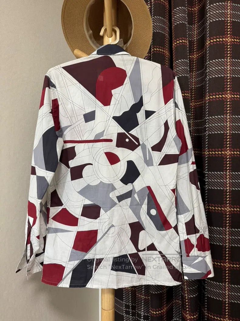 Hermes Hermes size 38 Shirt with classic pattern and color design Size US M / EU 48-50 / 2 - 2 Thumbnail